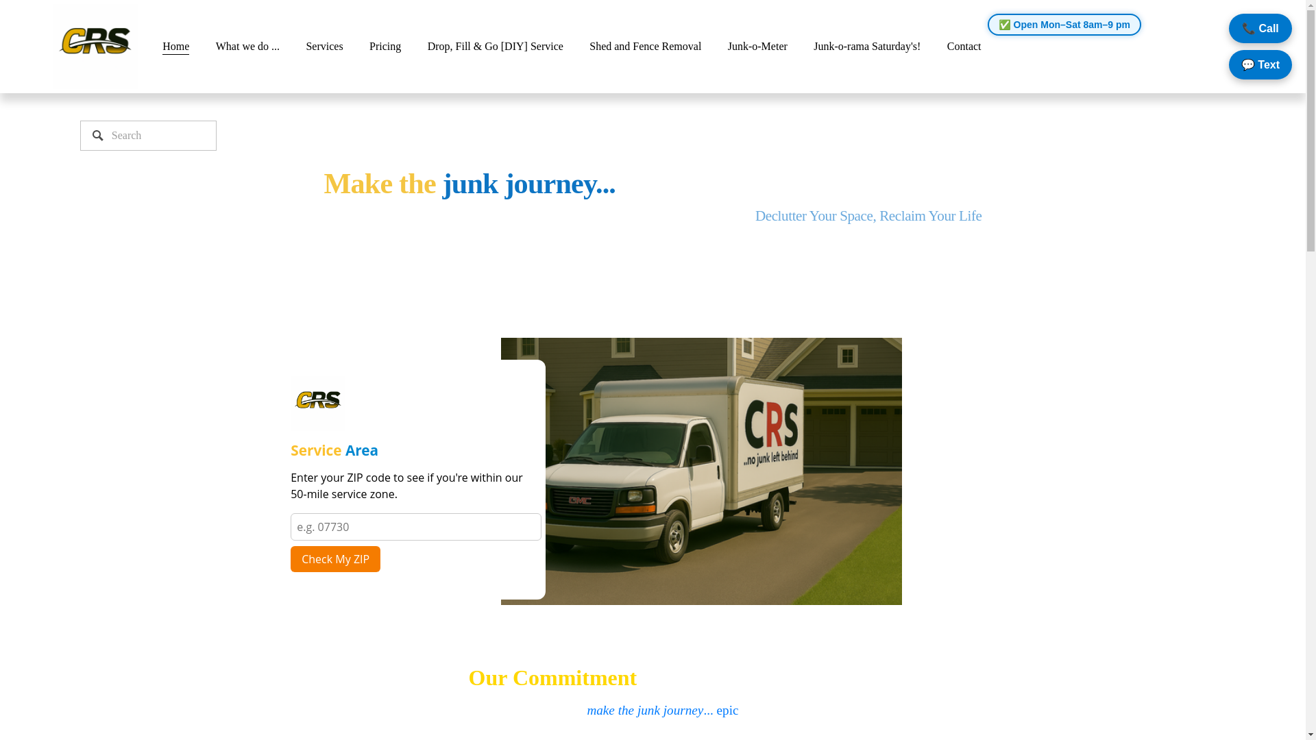 website screenshot of https://makethejunkjourney.com/