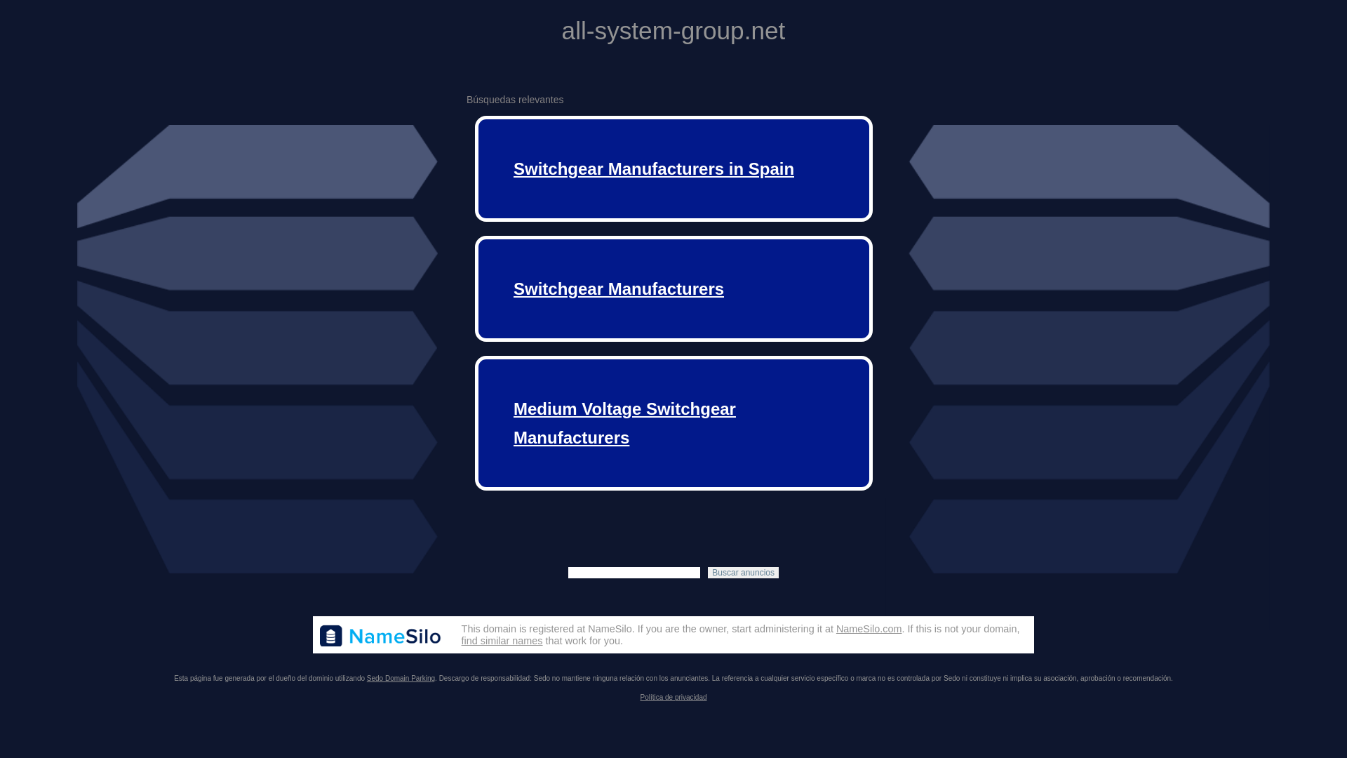 website screenshot of https://all-system-group.net/