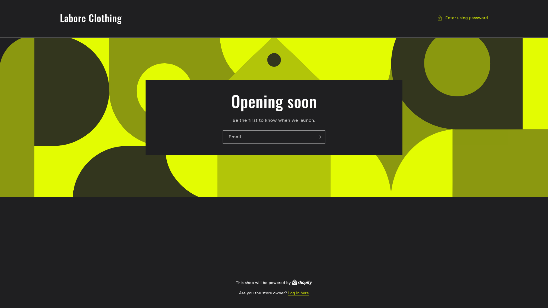 website screenshot of https://laboreclothing.co.uk/