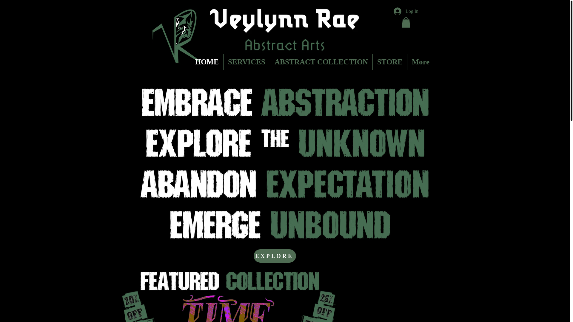 website screenshot of https://veylynnrae.com/