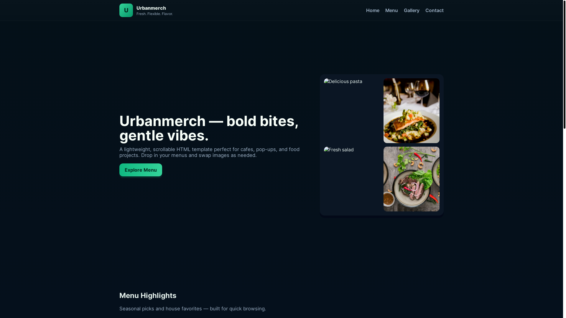 website screenshot of https://urbanmerch.site/