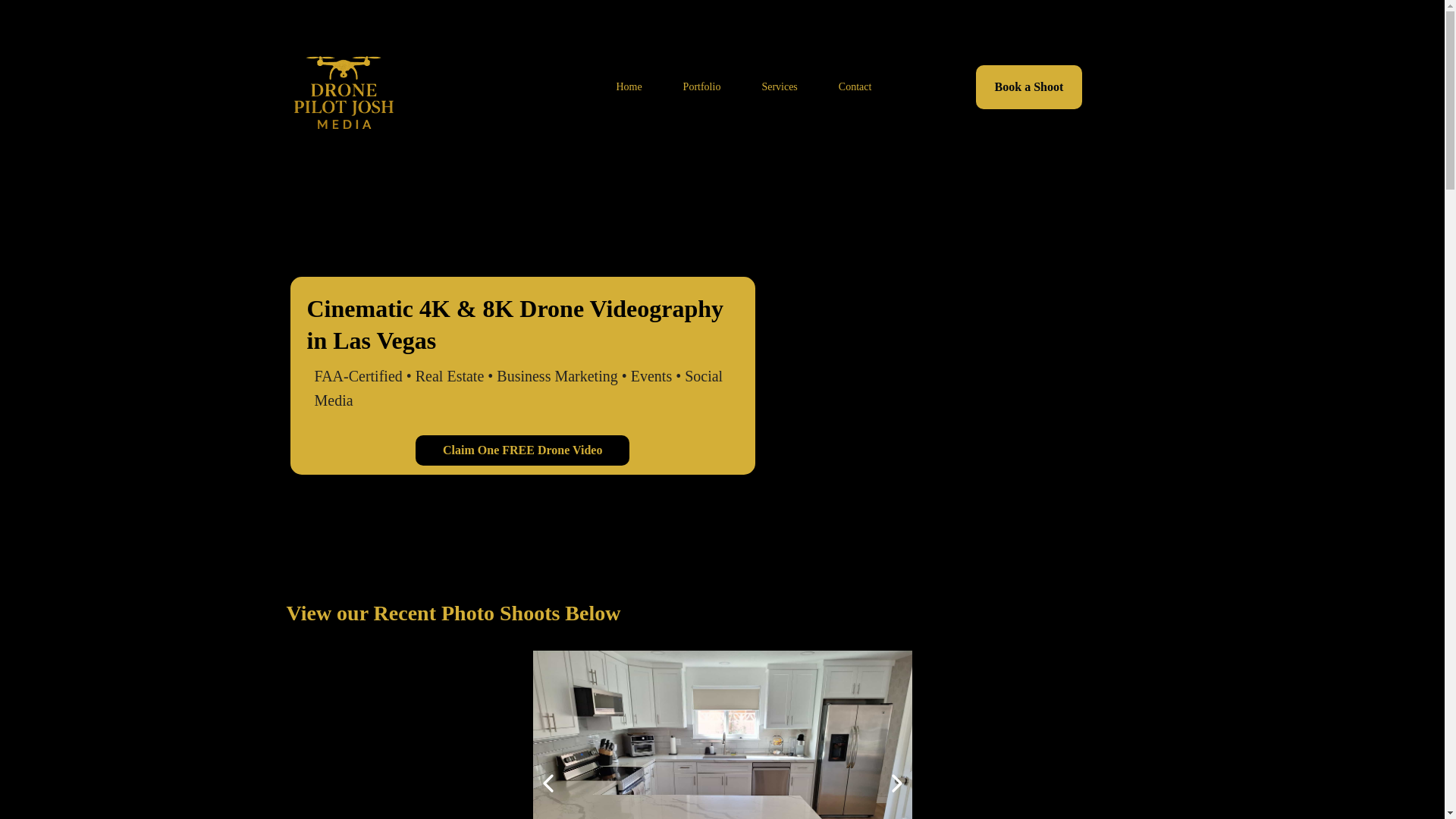 website screenshot of https://dronepilotjosh.com/