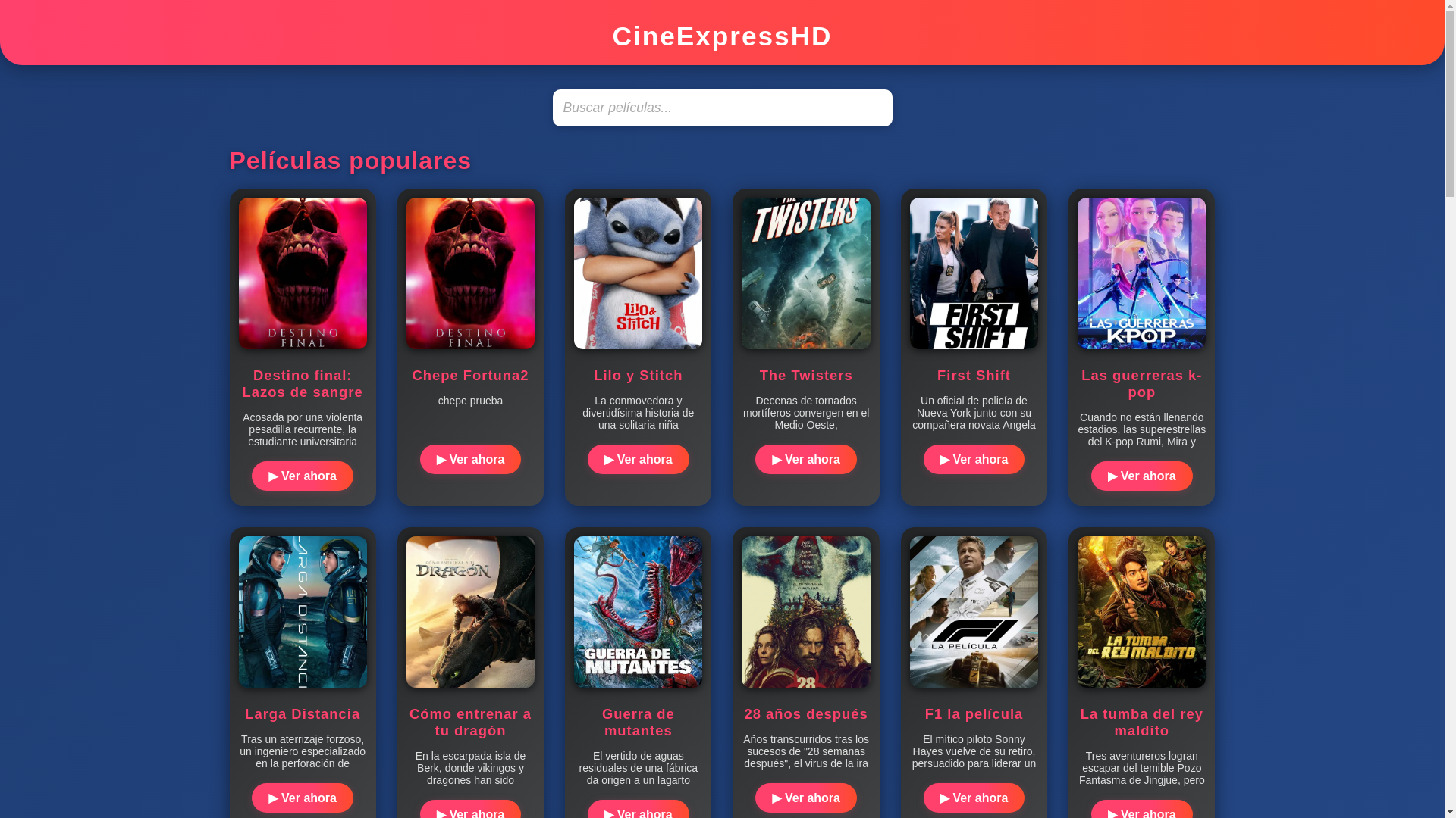 website screenshot of https://cineexpress.pages.dev/