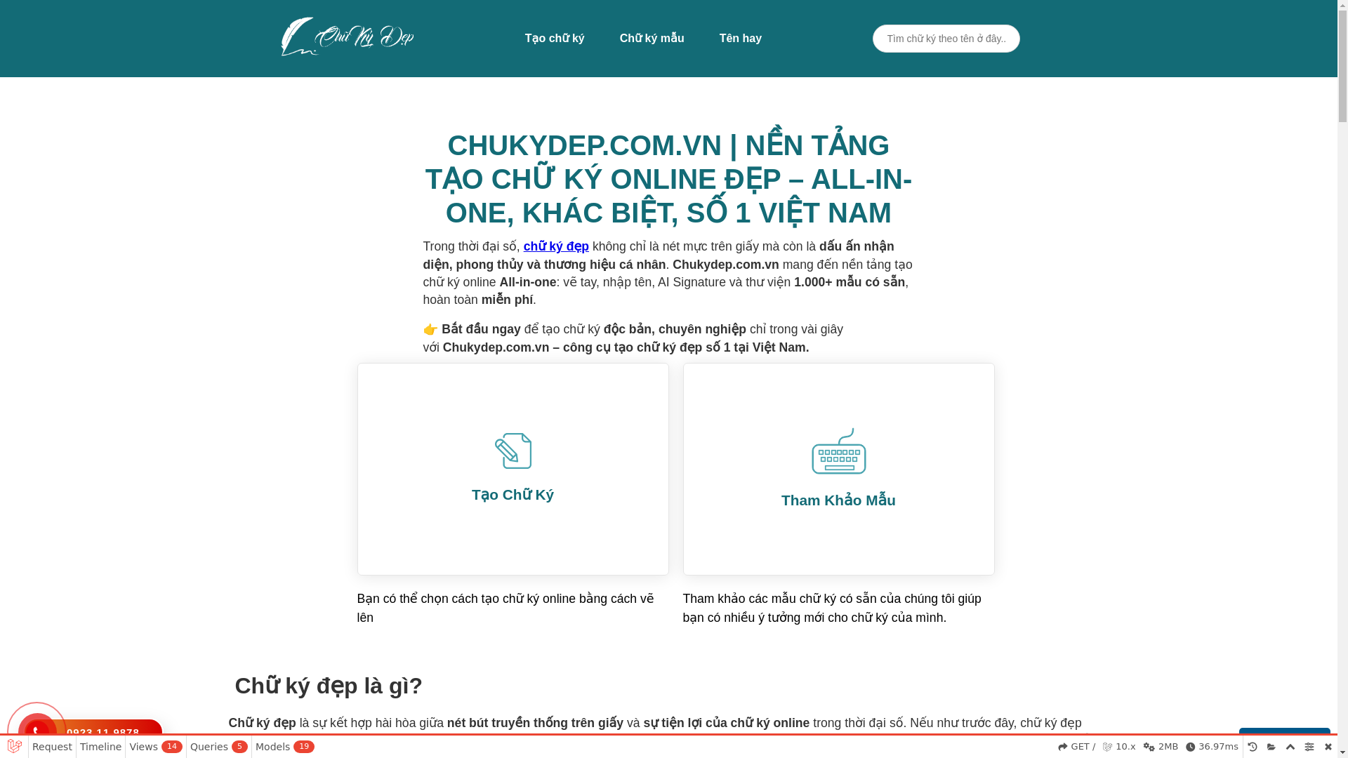 website screenshot of https://chuky.com.vn/