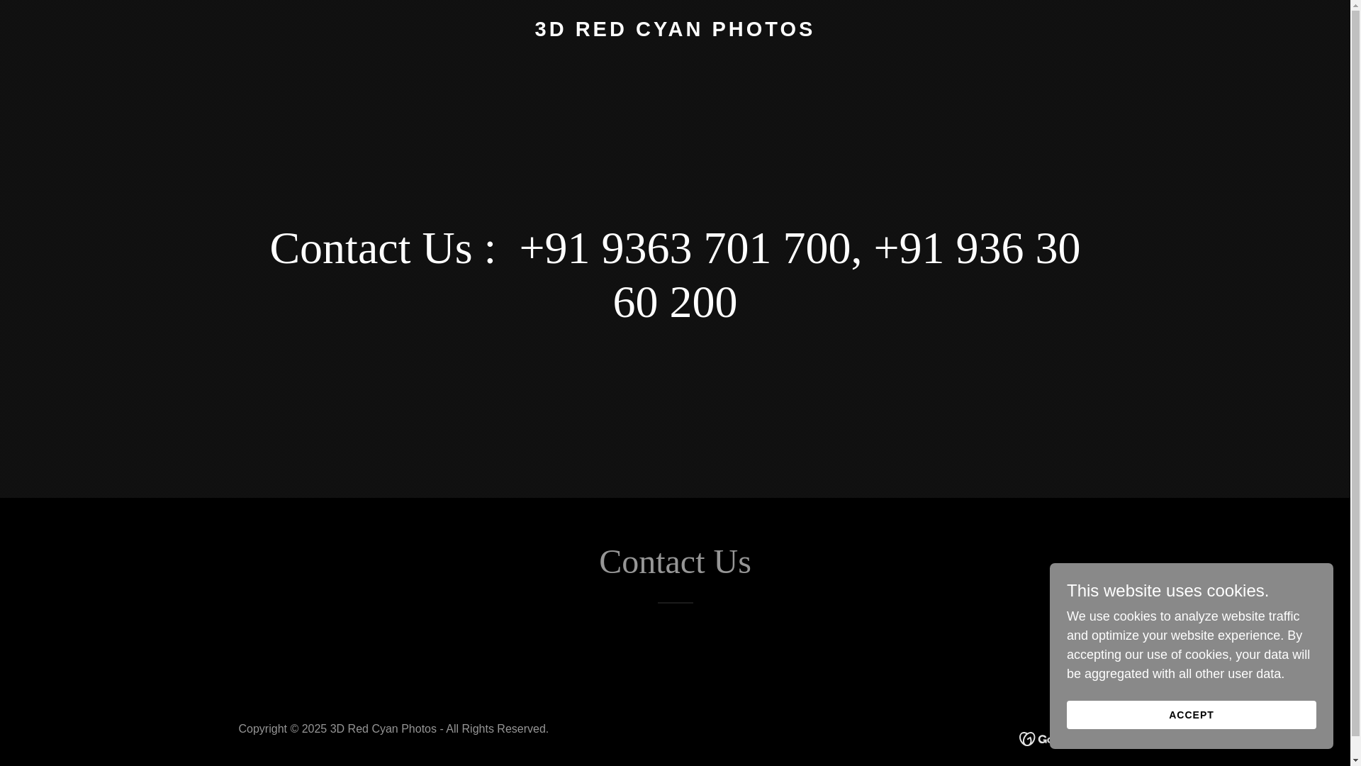 website screenshot of https://3dredcyanphotos.com/
