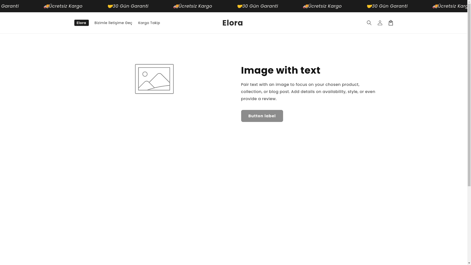 website screenshot of https://elora.services/
