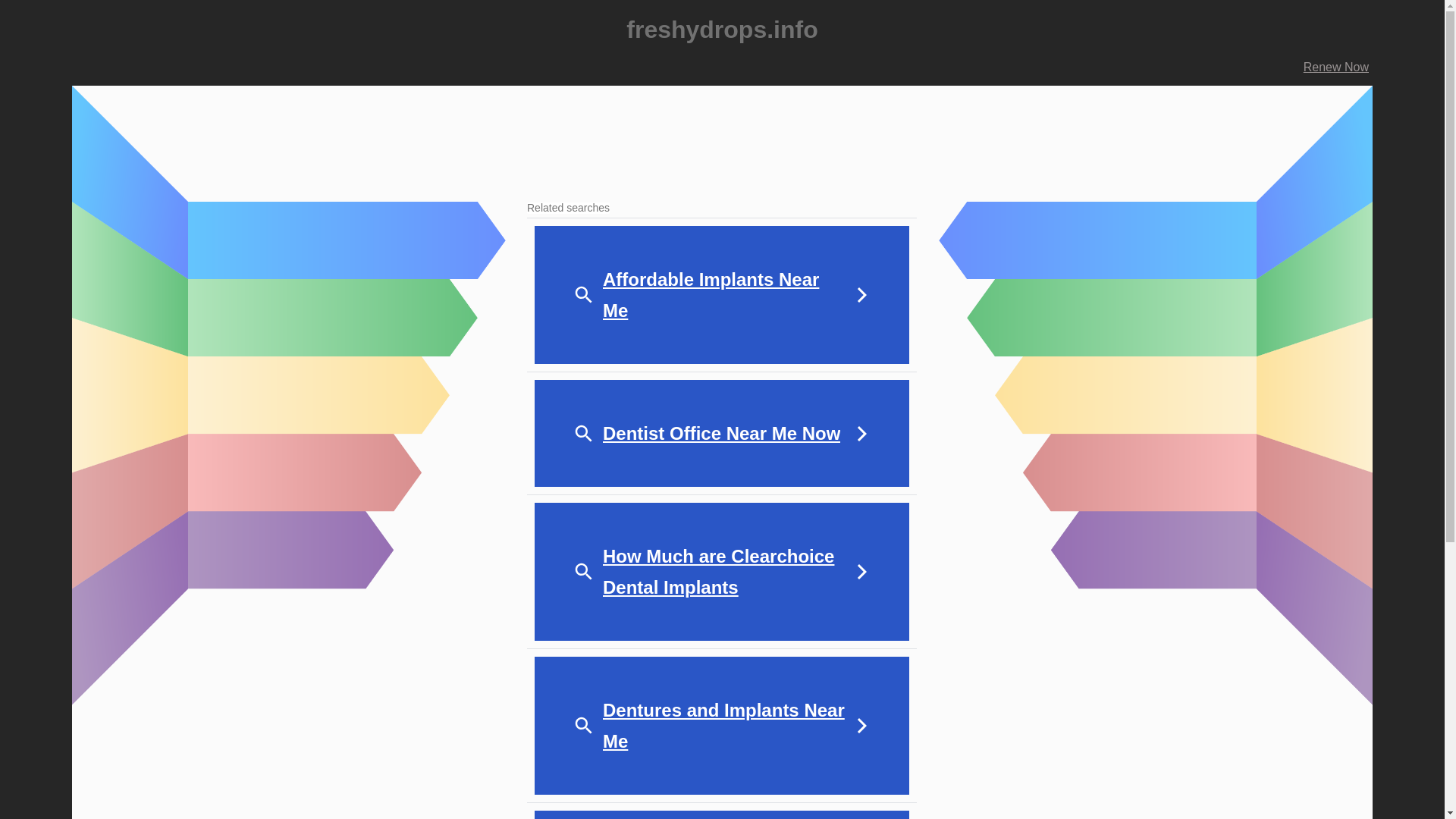 website screenshot of https://freshydrops.info/