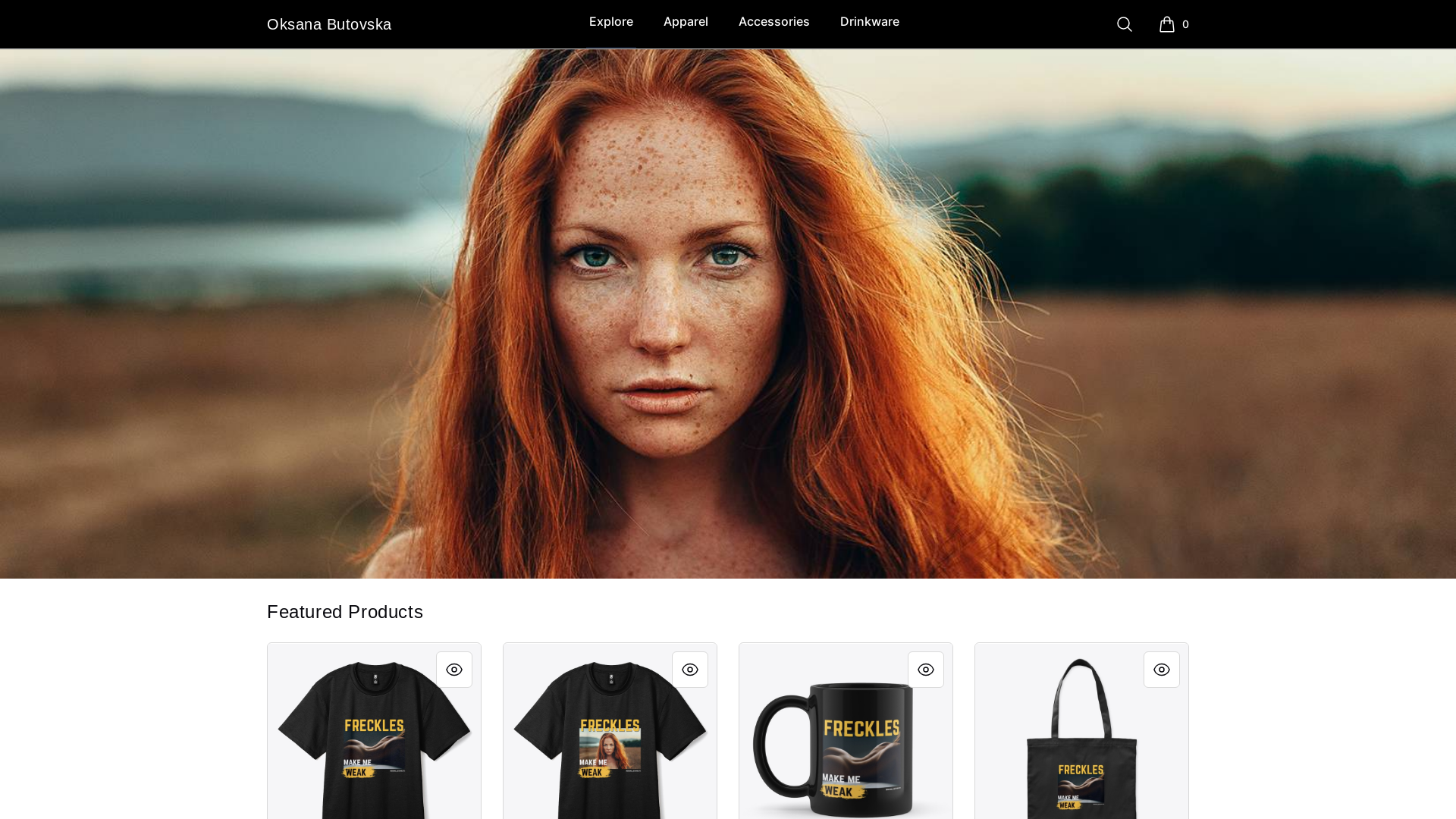 website screenshot of https://butovskashop.com/