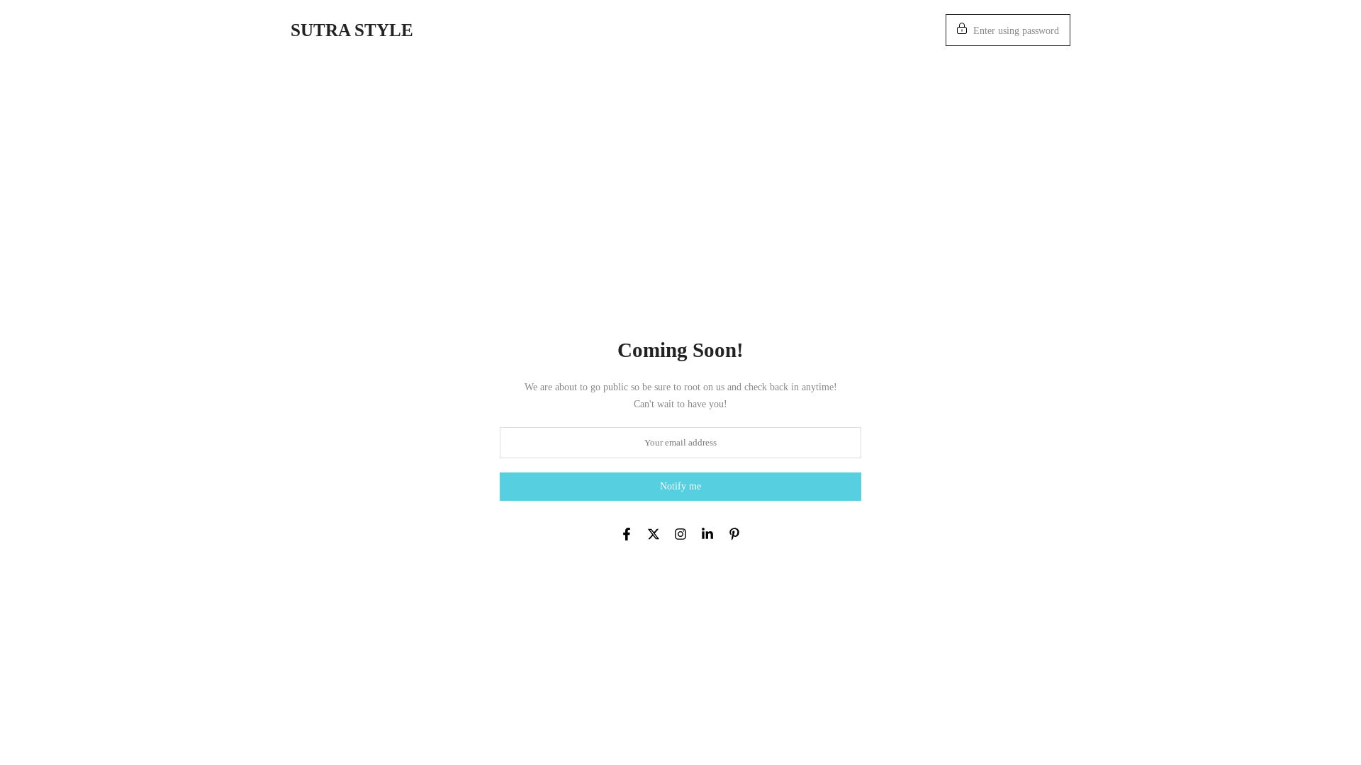 website screenshot of https://sutramenstylishshops.com/