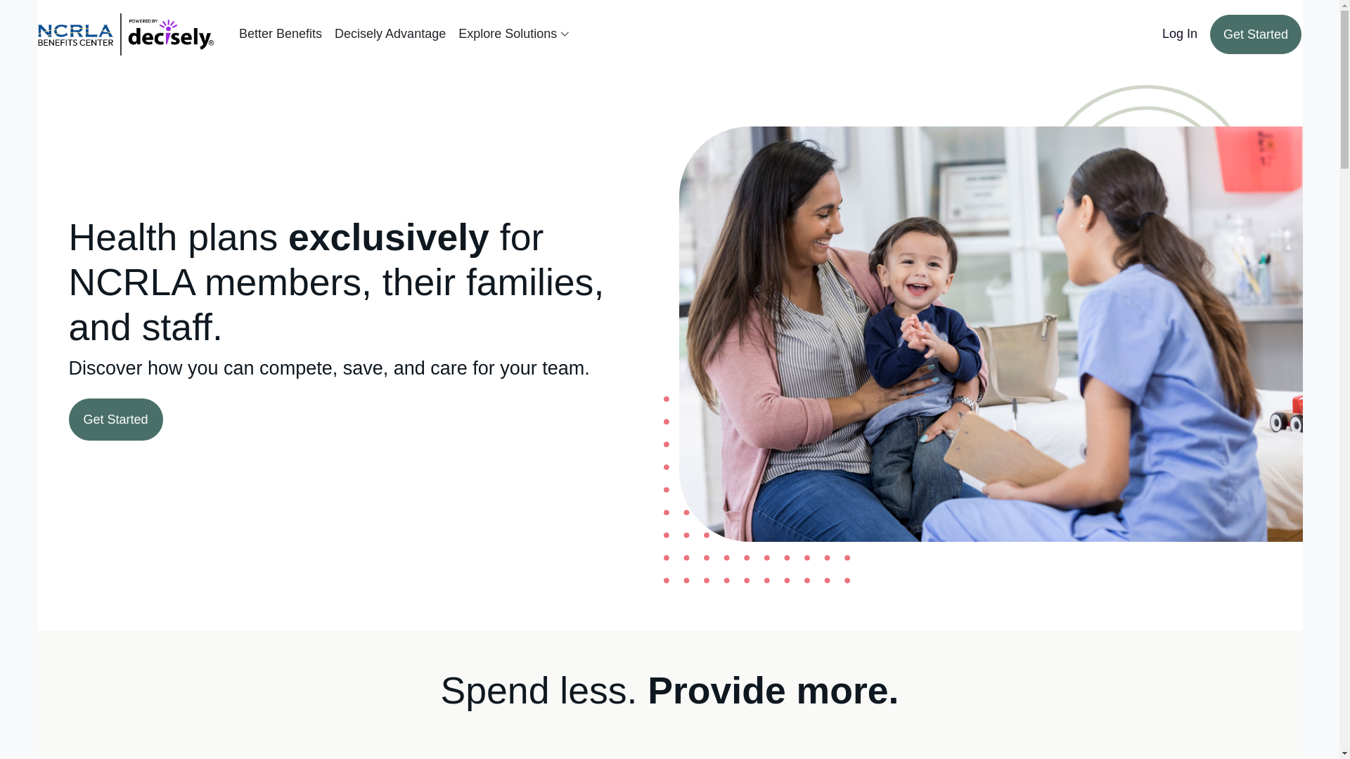 website screenshot of https://ncrlabenefits.com/