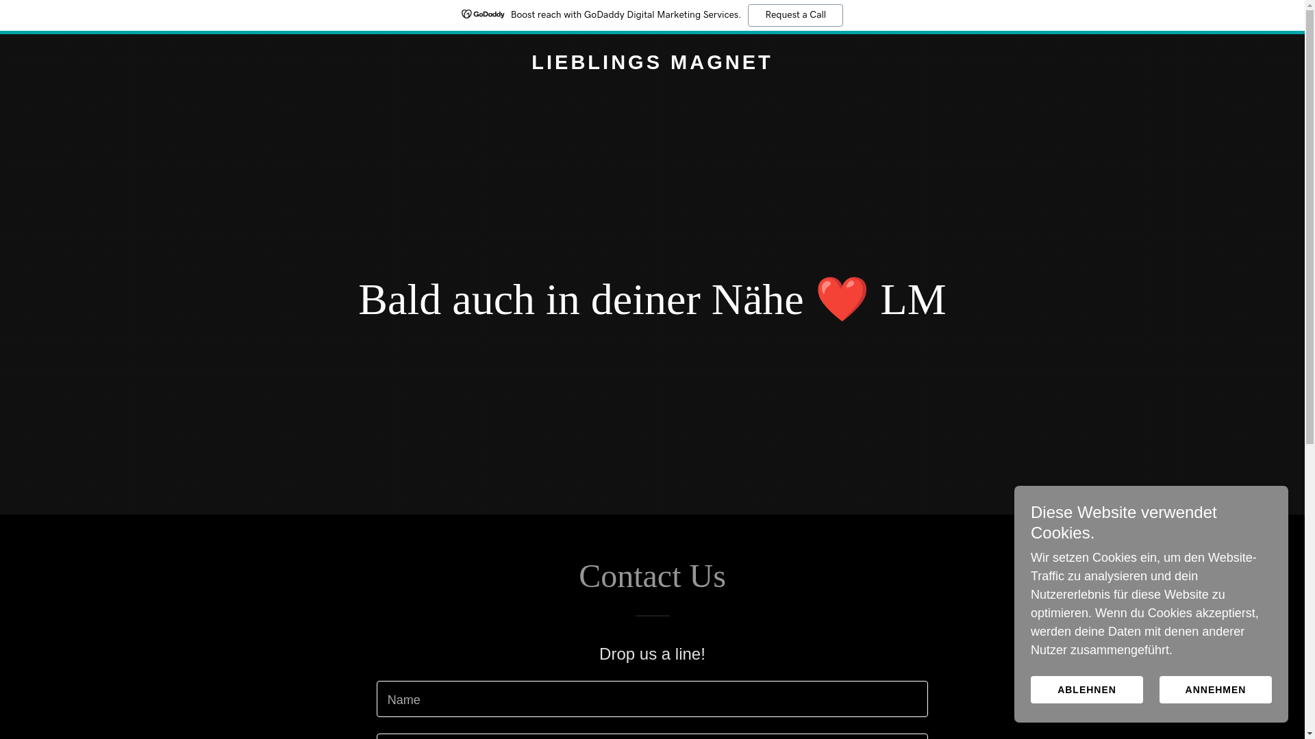 website screenshot of https://lieblings-magnet.de/