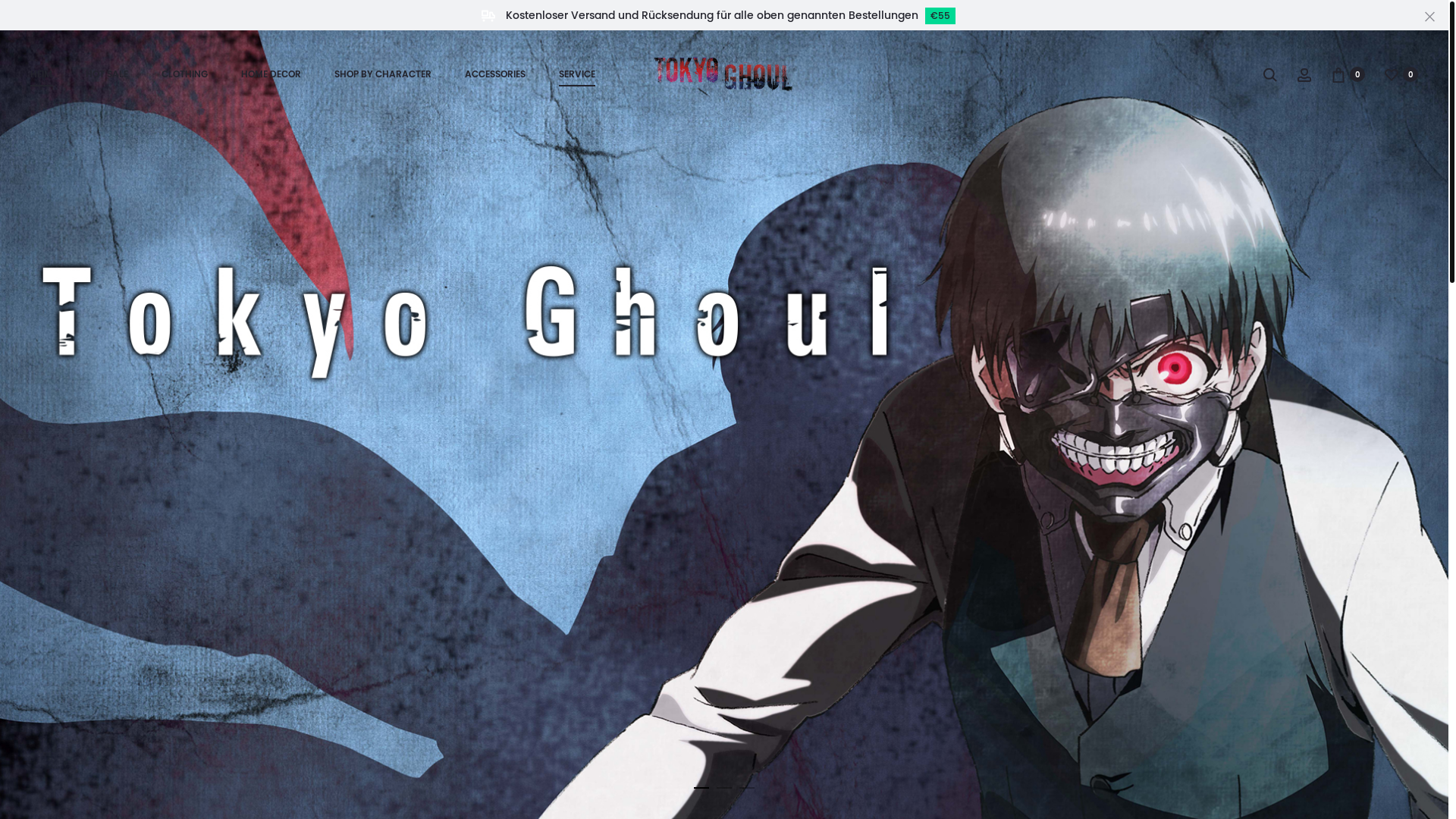 website screenshot of https://www.tokyoghoul.com.de/