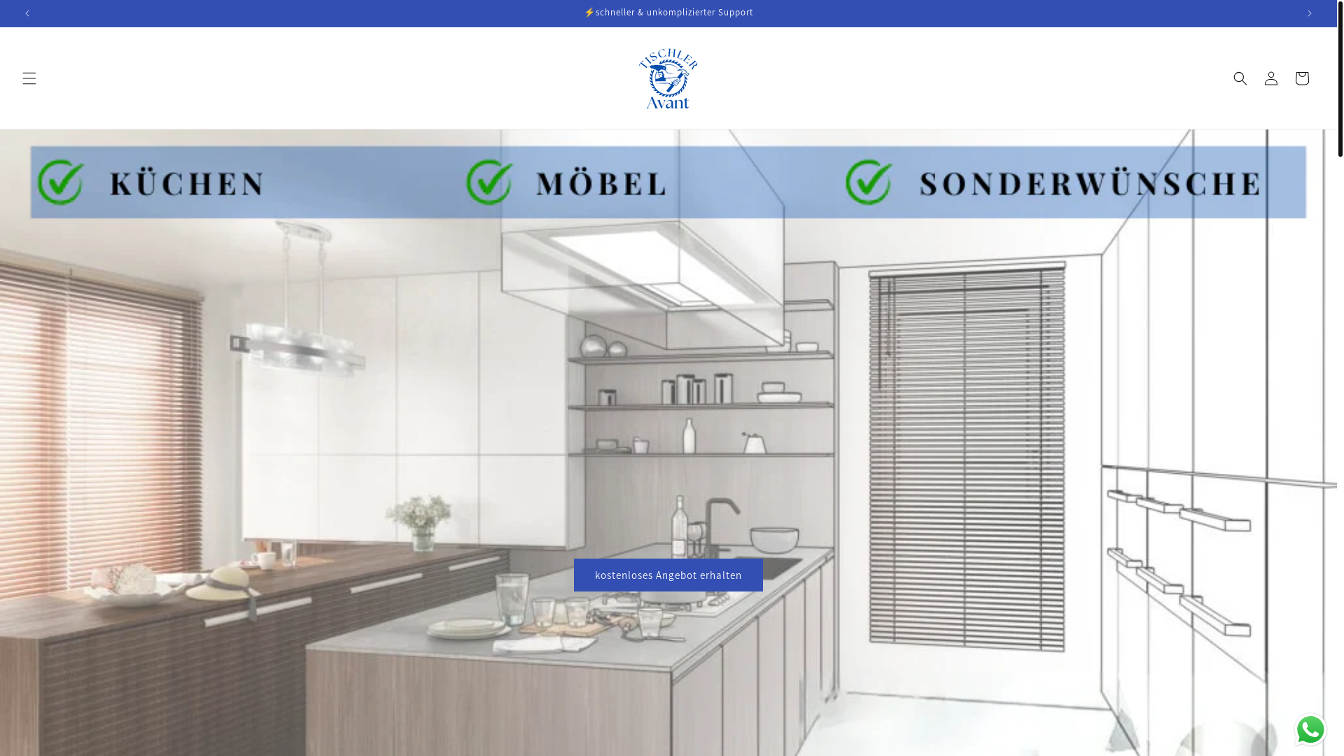website screenshot of https://tischleravant.de/