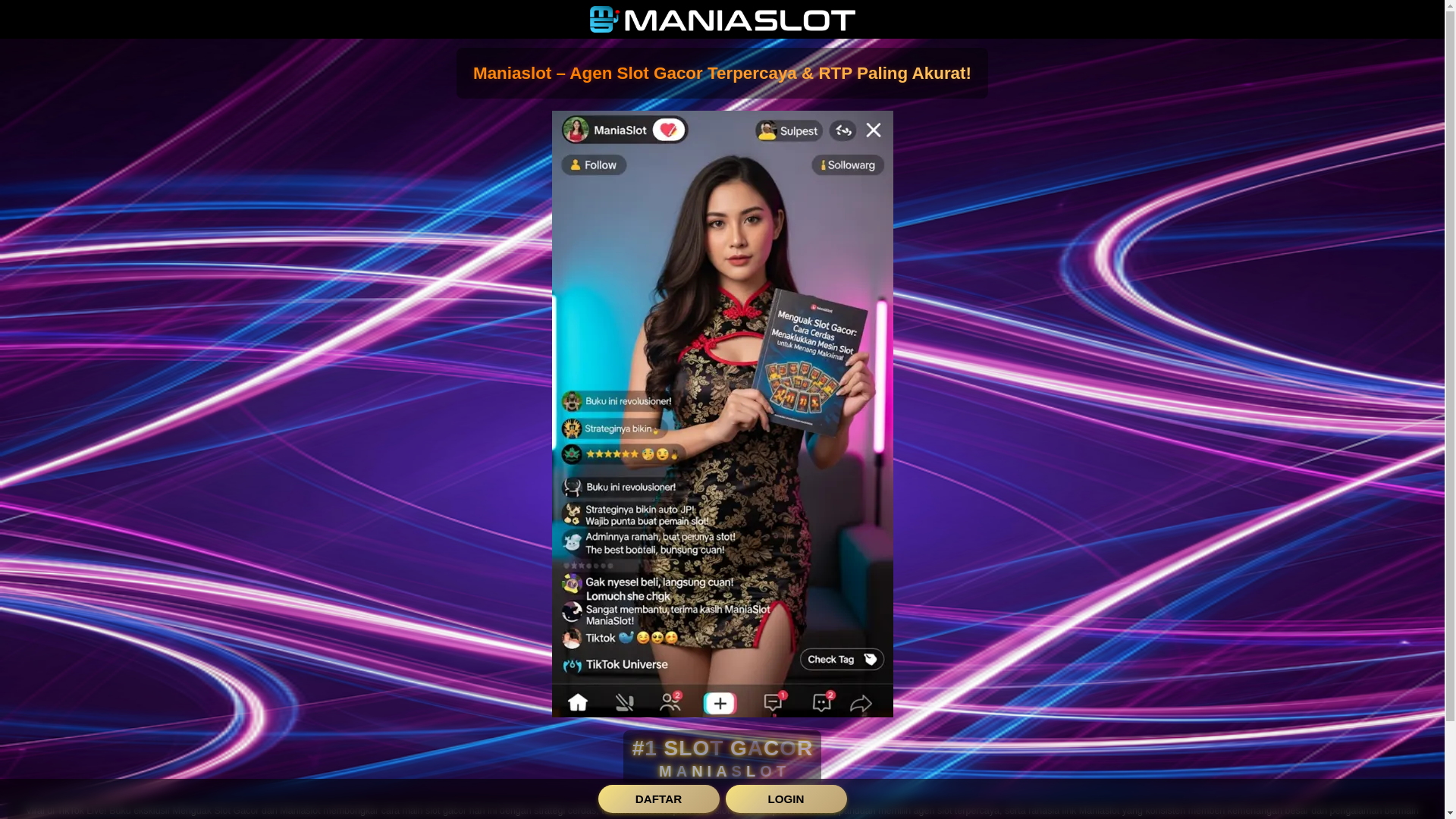 website screenshot of https://maniaslot-zoneamp.pages.dev/