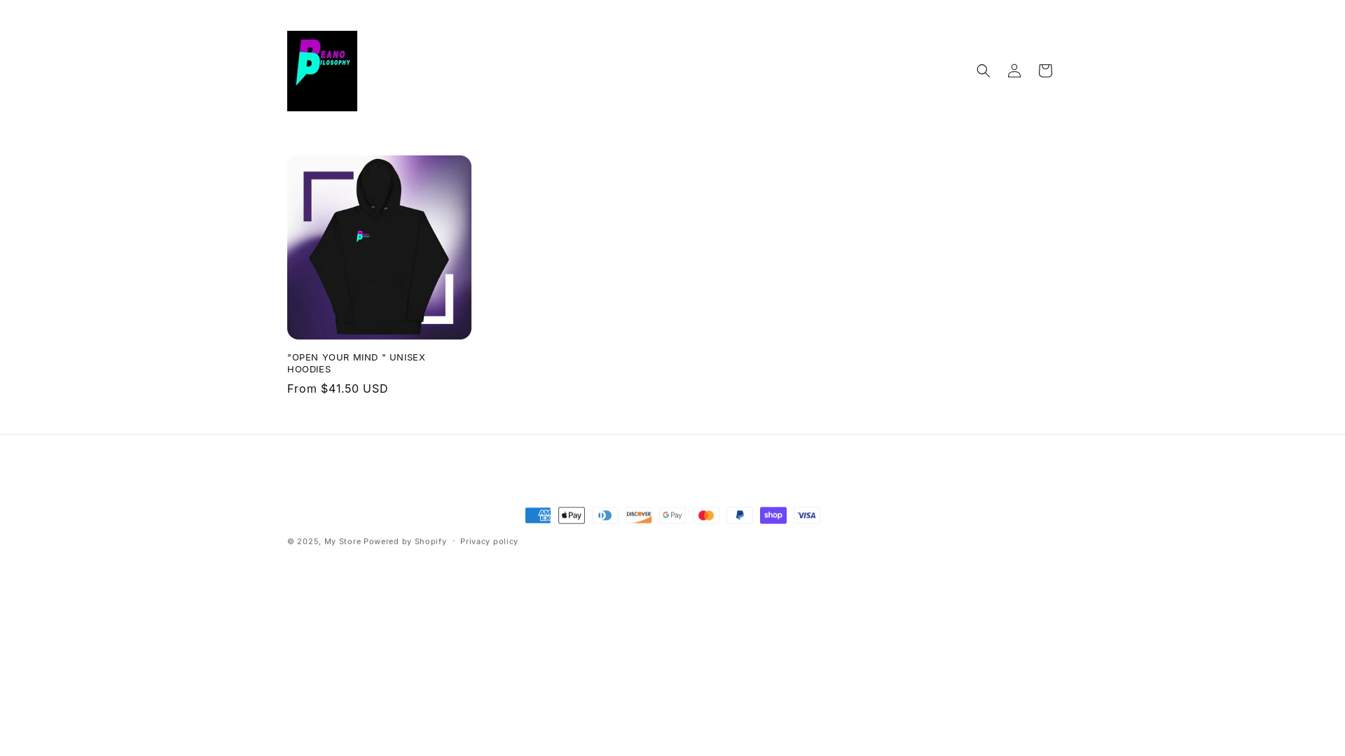 website screenshot of https://beanophilosphy.store/