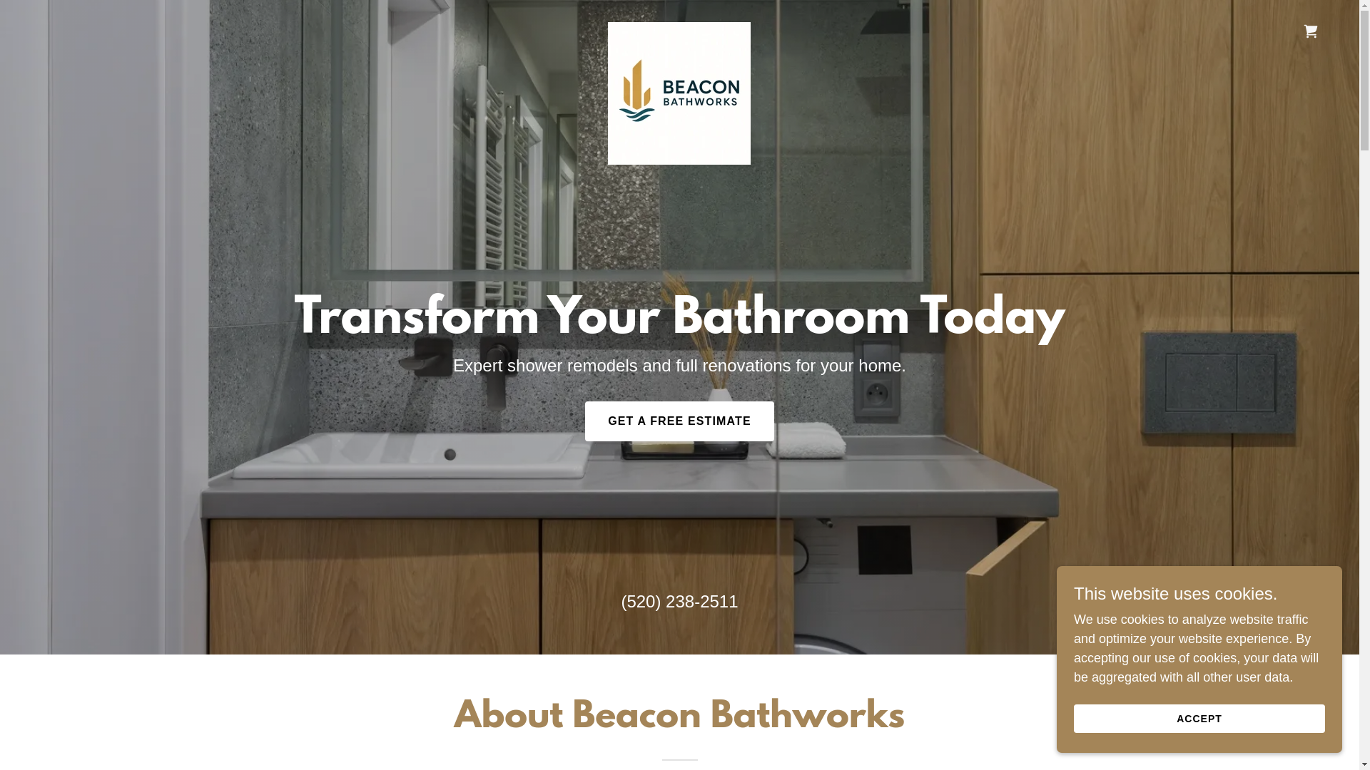 website screenshot of https://beaconbathworks.com/