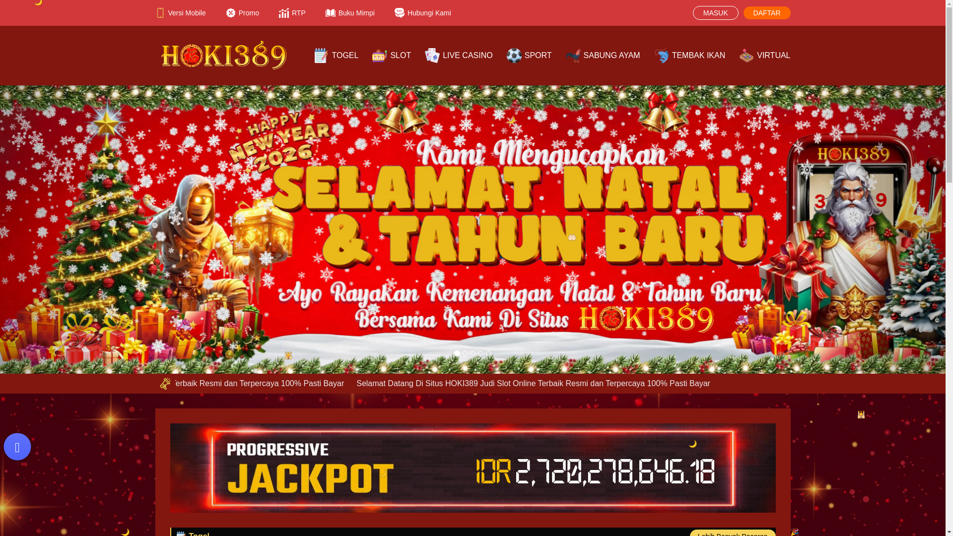 website screenshot of https://playinhoki389.com/