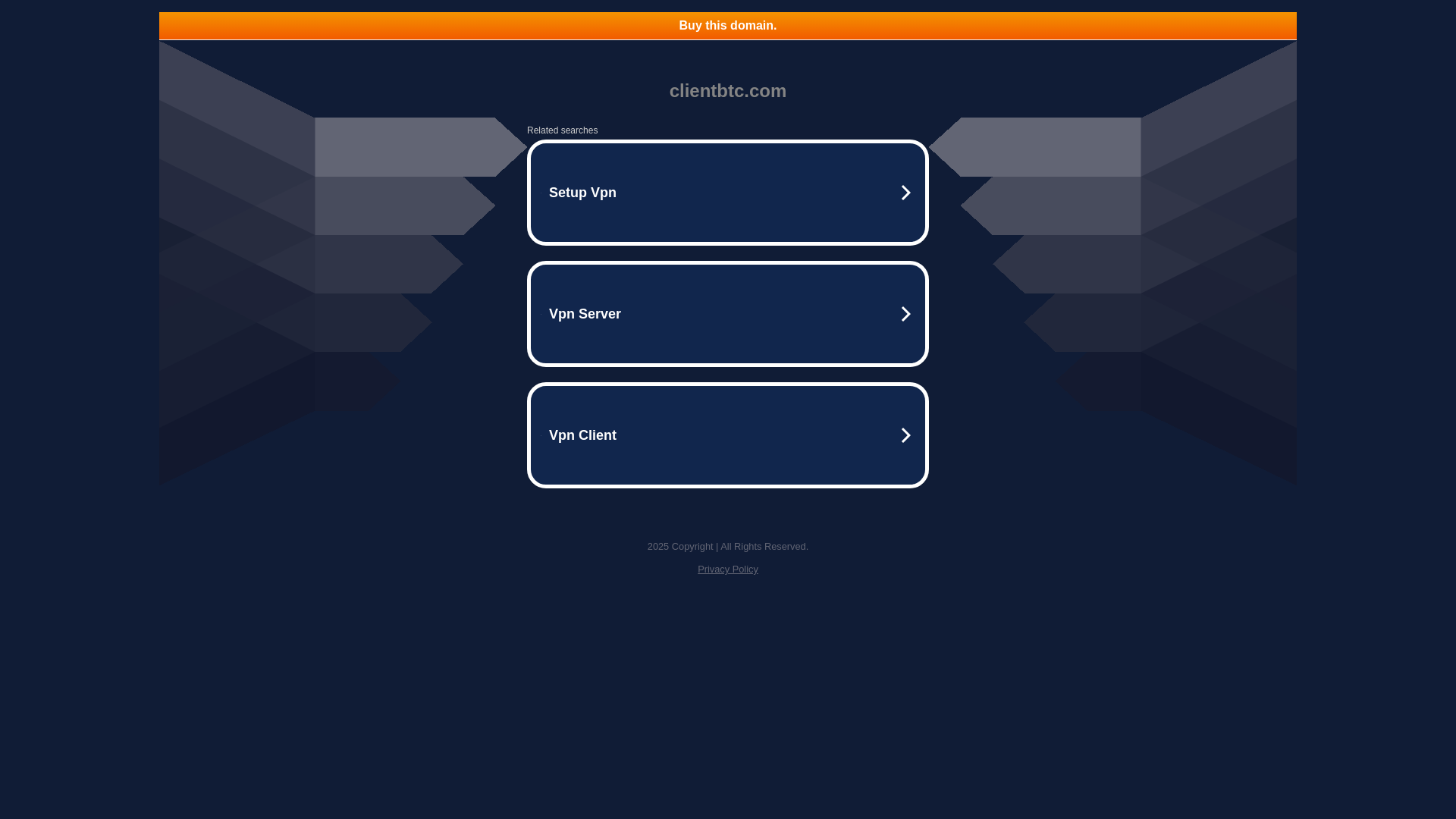 website screenshot of https://clientbtc.com/