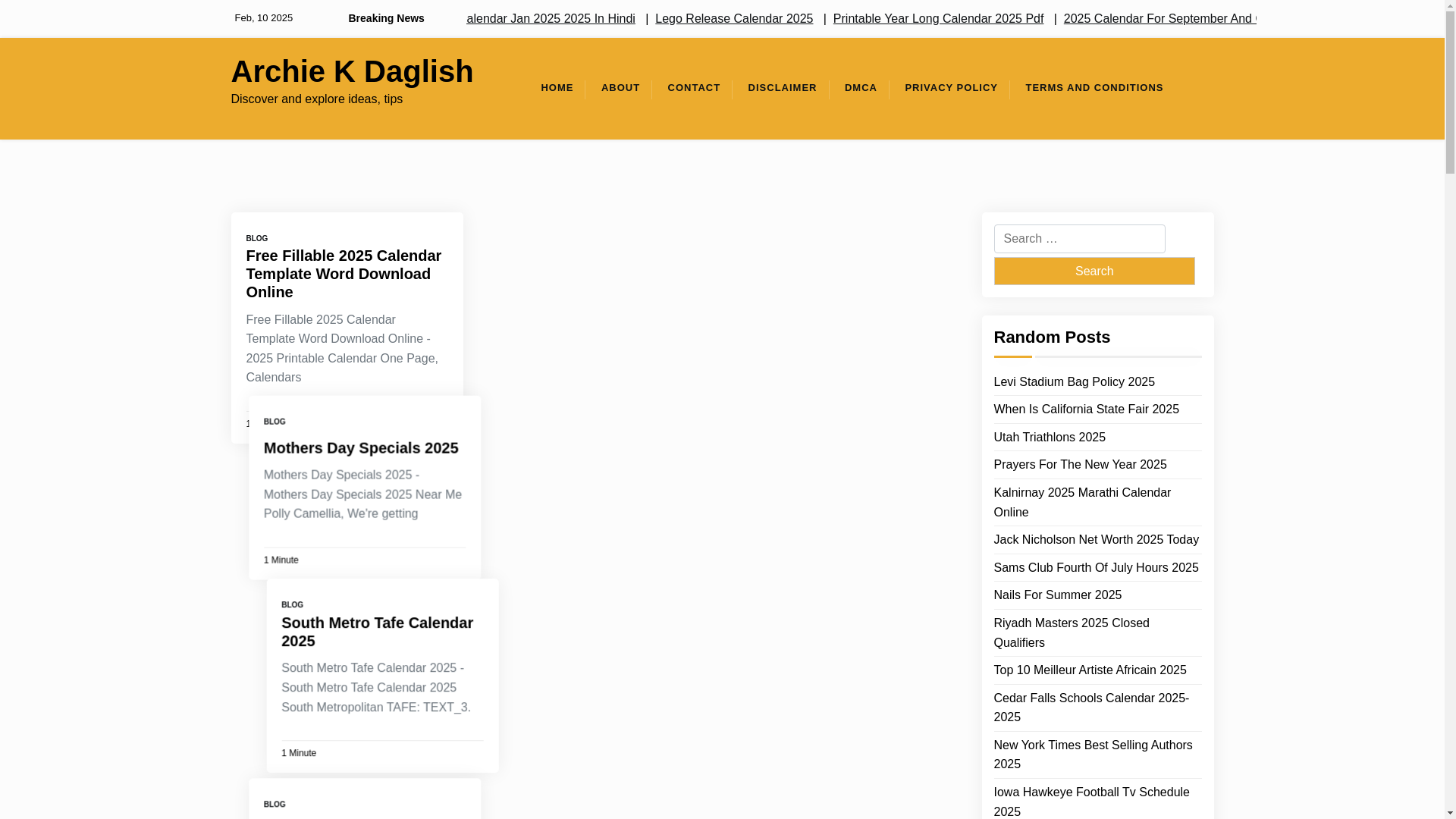 website screenshot of https://archiekdaglish.pages.dev/