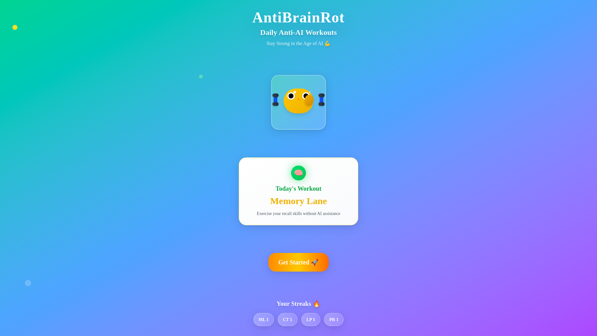website screenshot of https://antibrainrot.xyz/