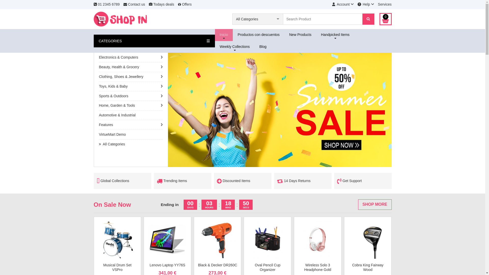 website screenshot of https://plazasclick.com/