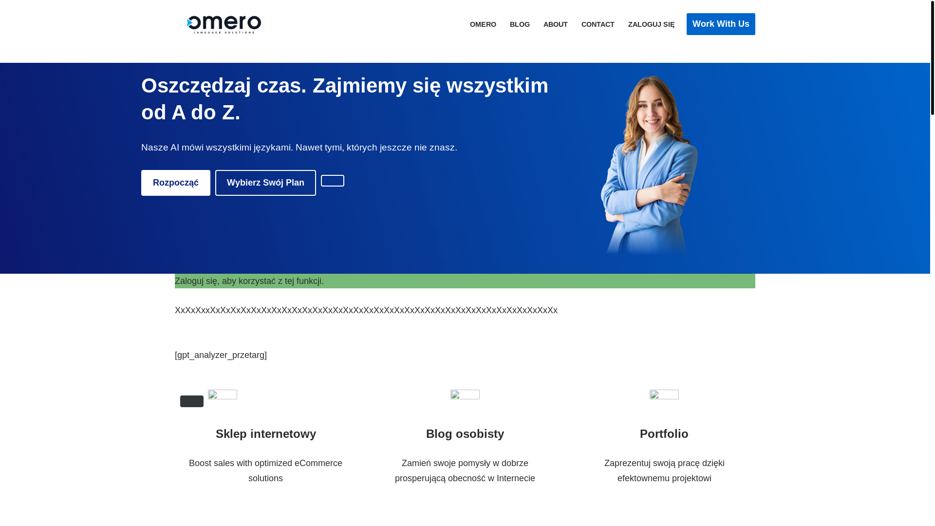 website screenshot of https://omeroai.com/