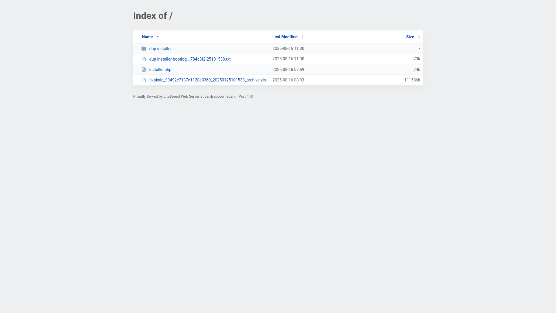 website screenshot of https://bardyapoormadah.ir/