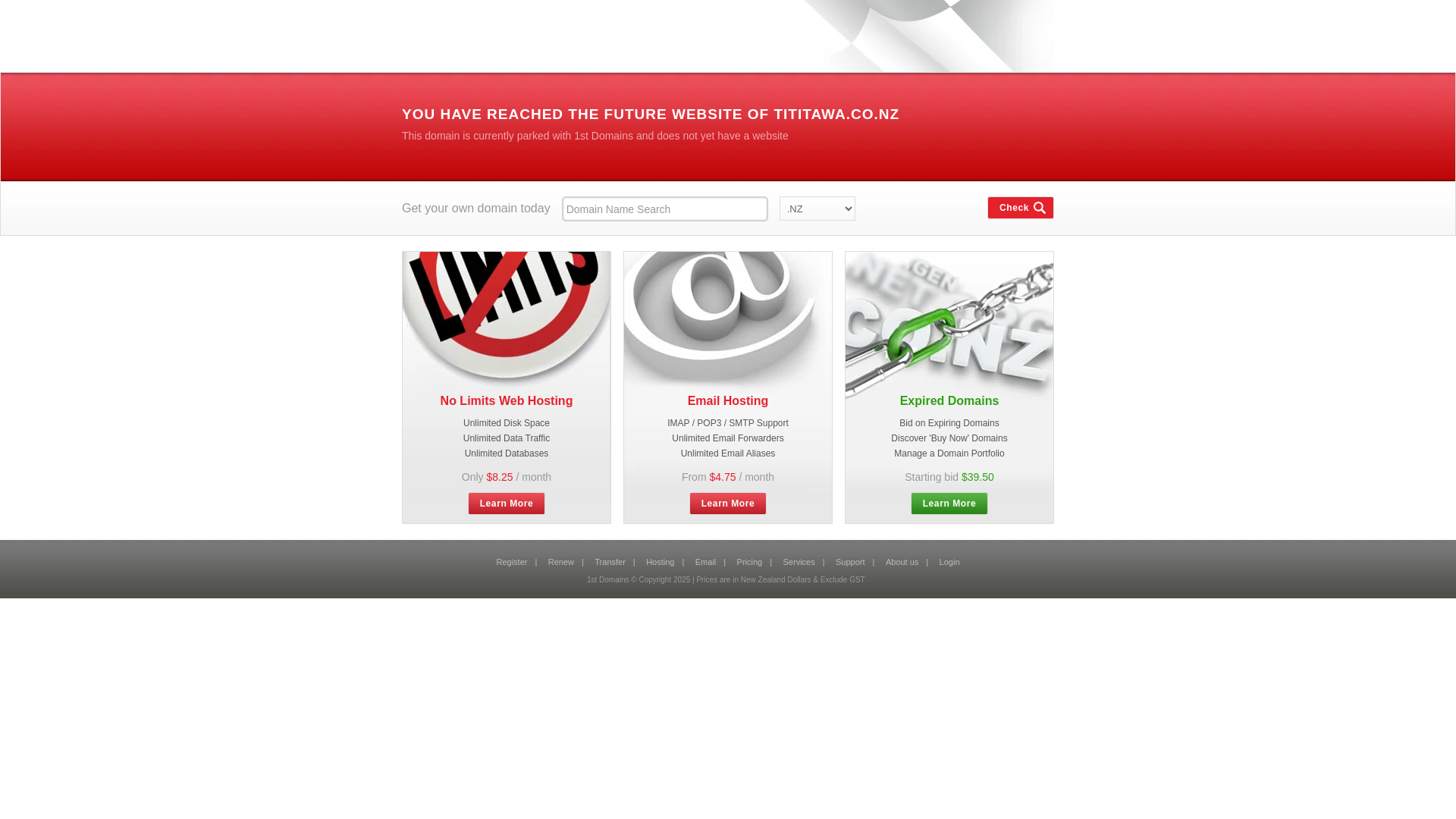 website screenshot of https://tititawa.co.nz/