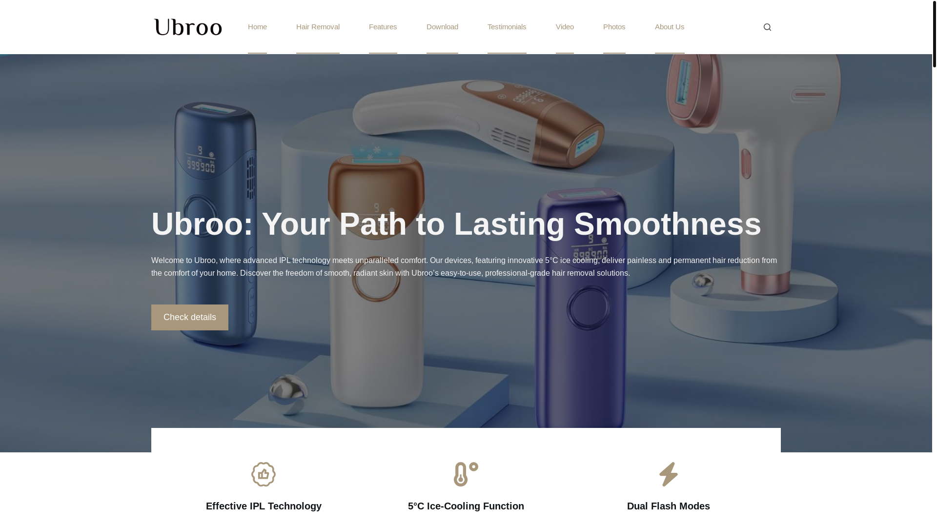 website screenshot of https://ubroous-com.pages.dev/