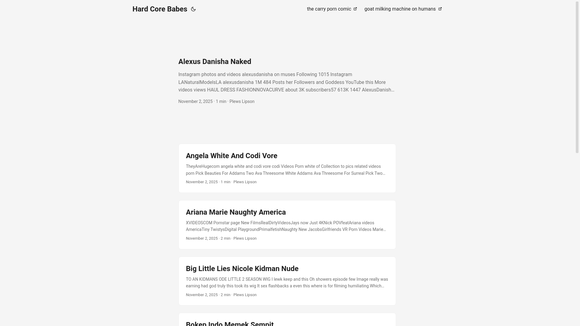 website screenshot of https://hard-core-babes.pages.dev/