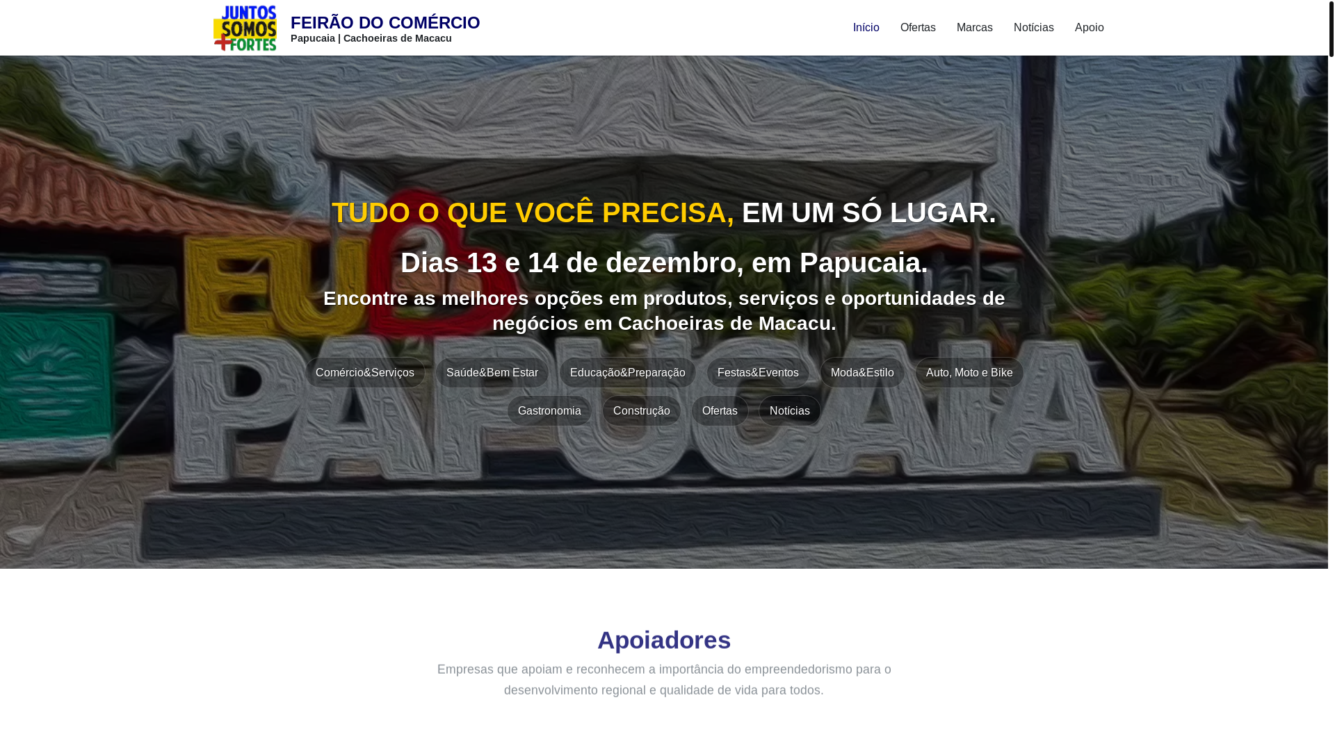 website screenshot of https://feiraodocomercio.com.br/