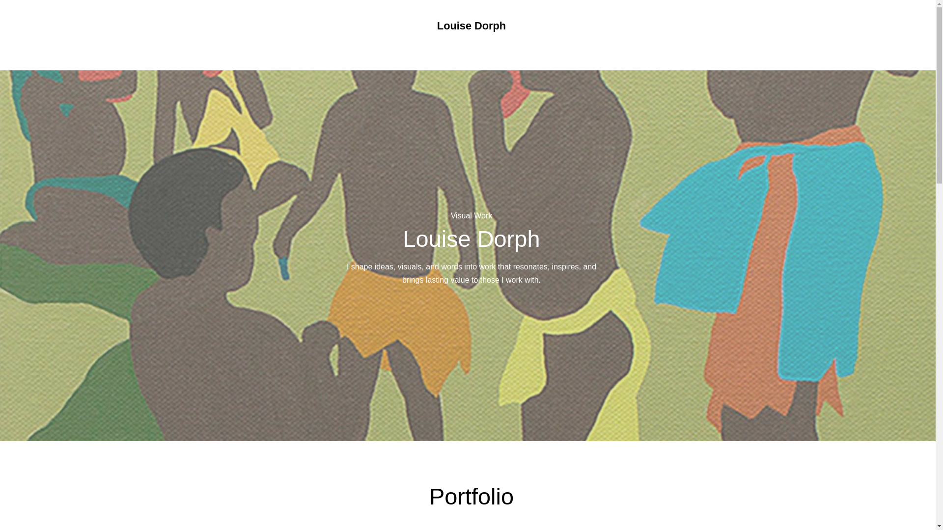 website screenshot of https://louisedorph.com/