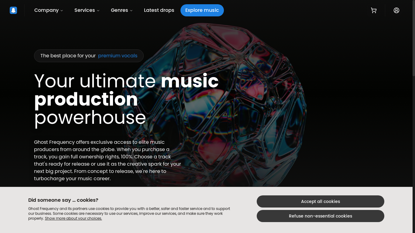 website screenshot of https://ghost-3ws.pages.dev/