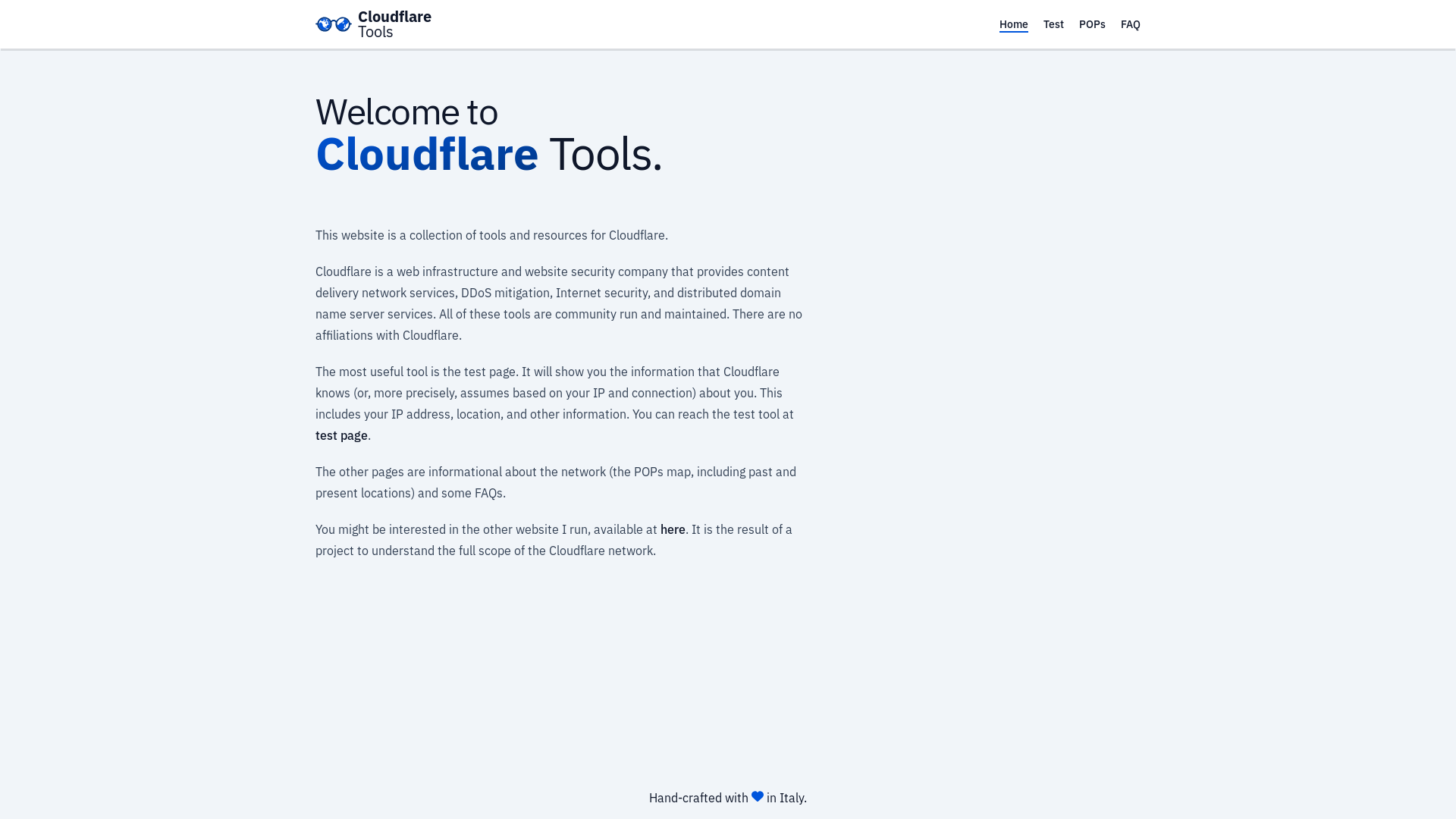 website screenshot of https://cloudflare-manfredi-io.pages.dev/