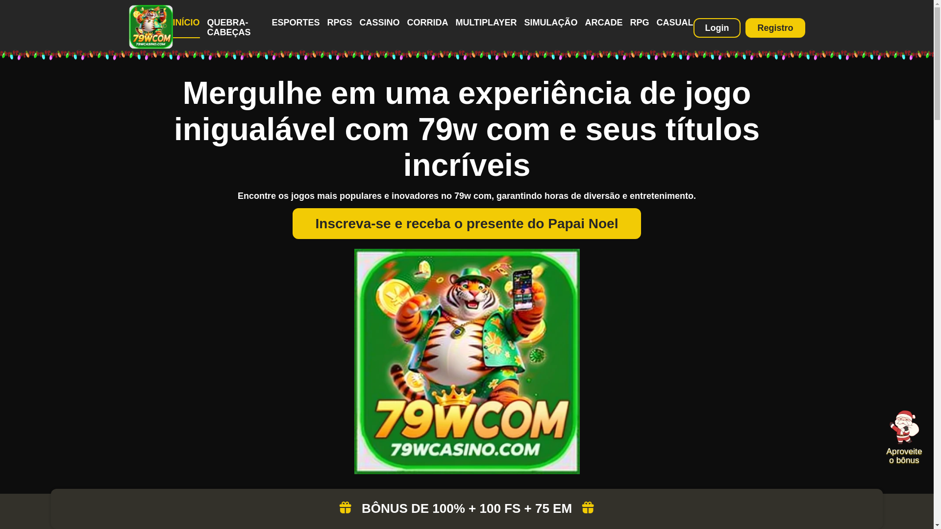 website screenshot of https://79wcasino.com/