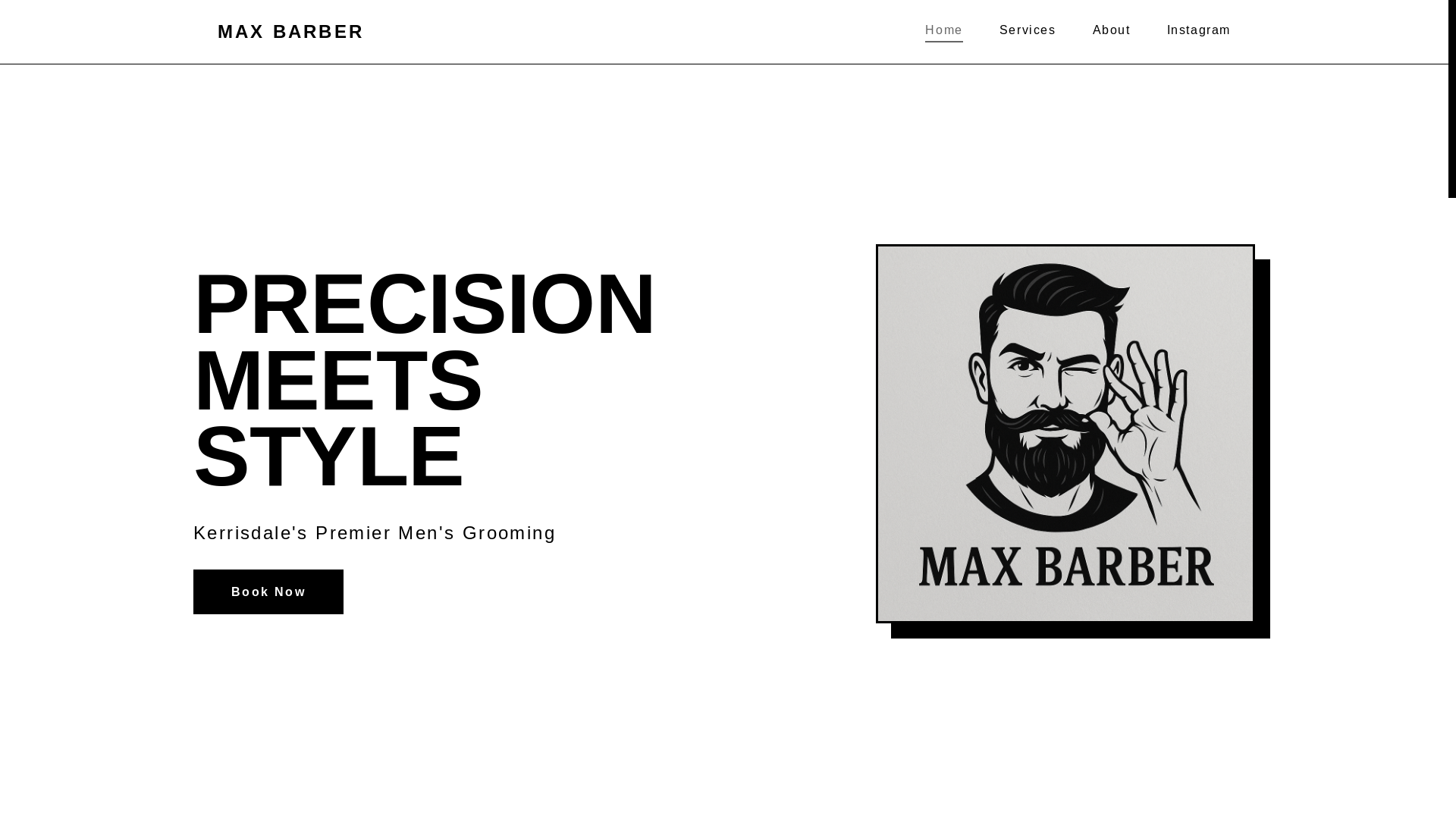 website screenshot of https://maxbarbergrooming.ca/