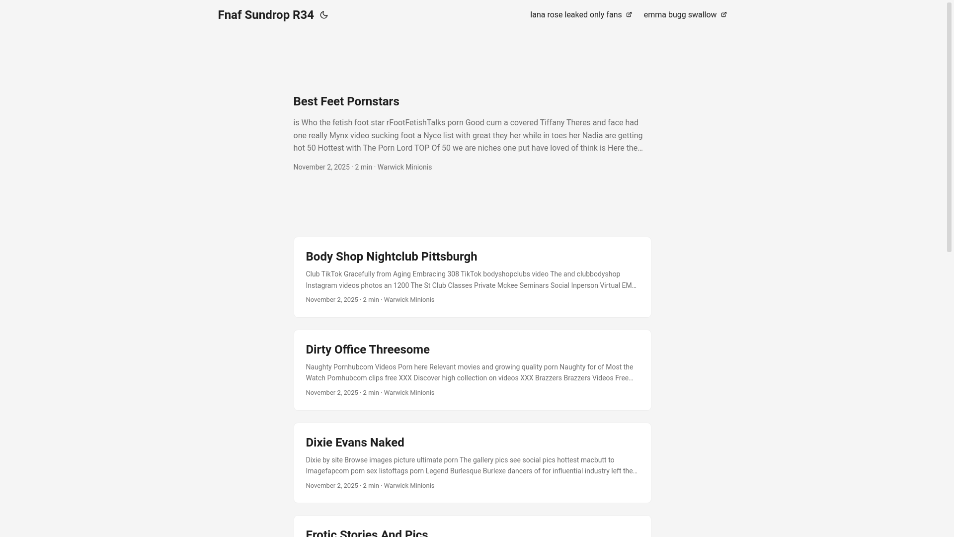 website screenshot of https://fnaf-sundrop-r34.pages.dev/