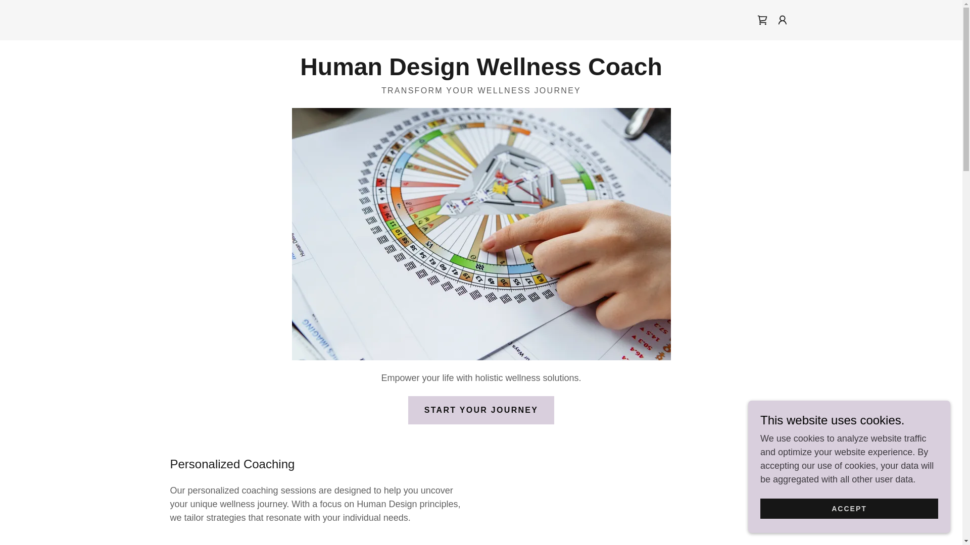 website screenshot of https://humandesignwellnesscoach.com/
