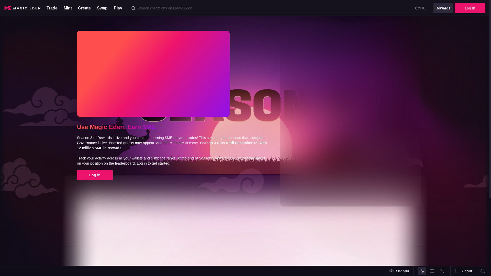 website screenshot of https://magiceden-season.pages.dev/