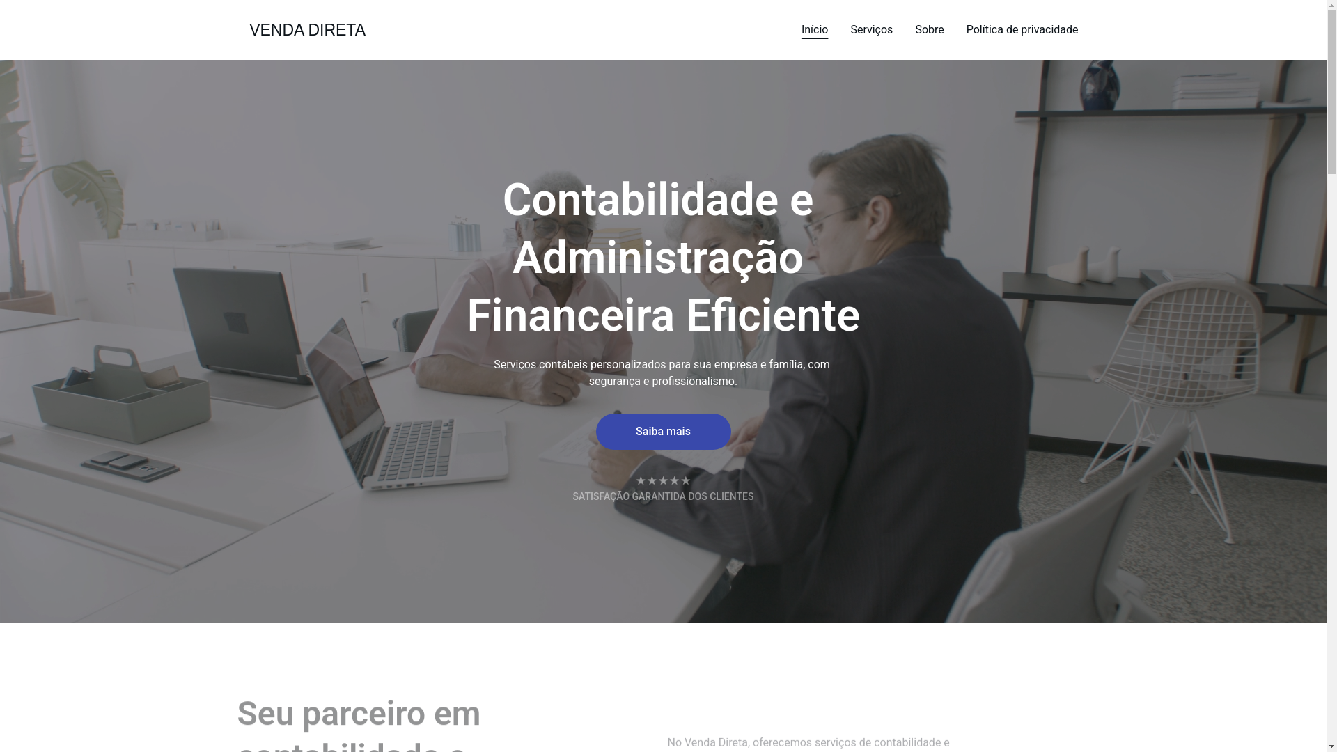 website screenshot of https://vendadiretahojeimoveis.shop/