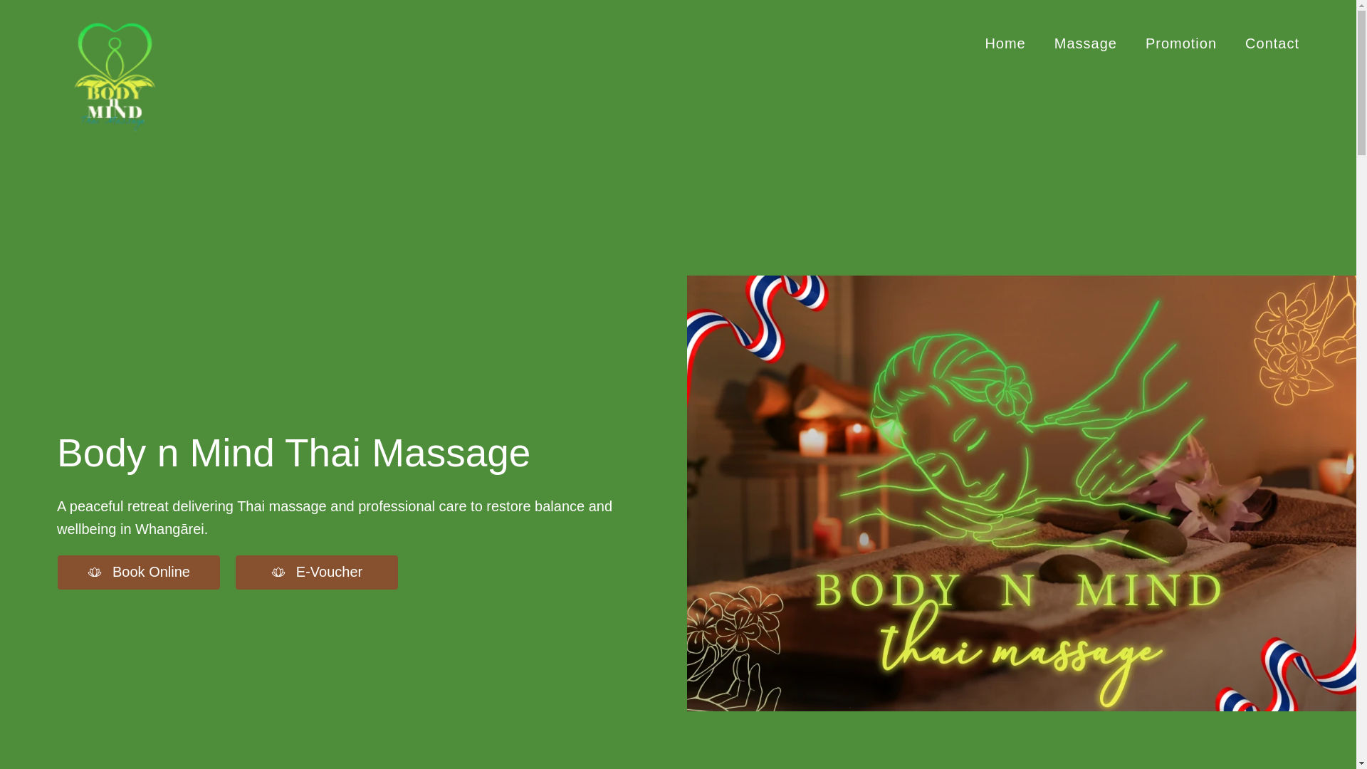 website screenshot of https://bodynmindthaimassage.co.nz/