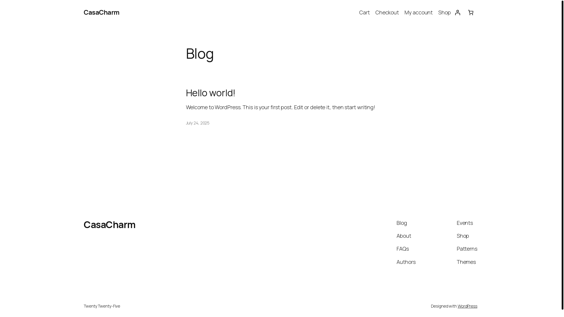 website screenshot of https://cascharm.shop/