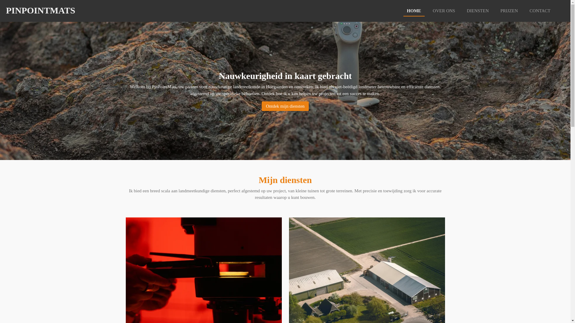website screenshot of https://pinpointmats.com/