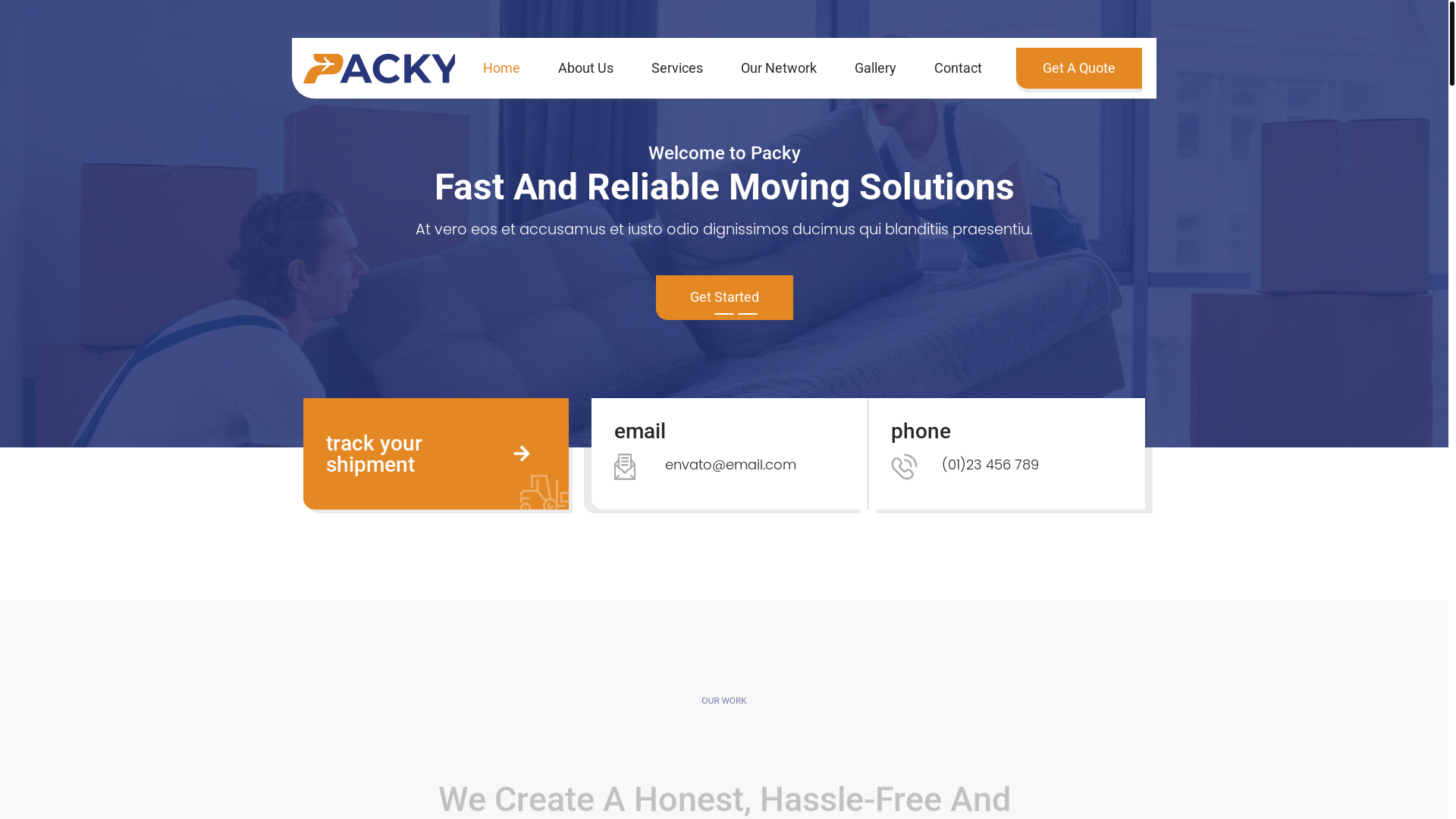 website screenshot of https://apnlpackersandmovers.com/