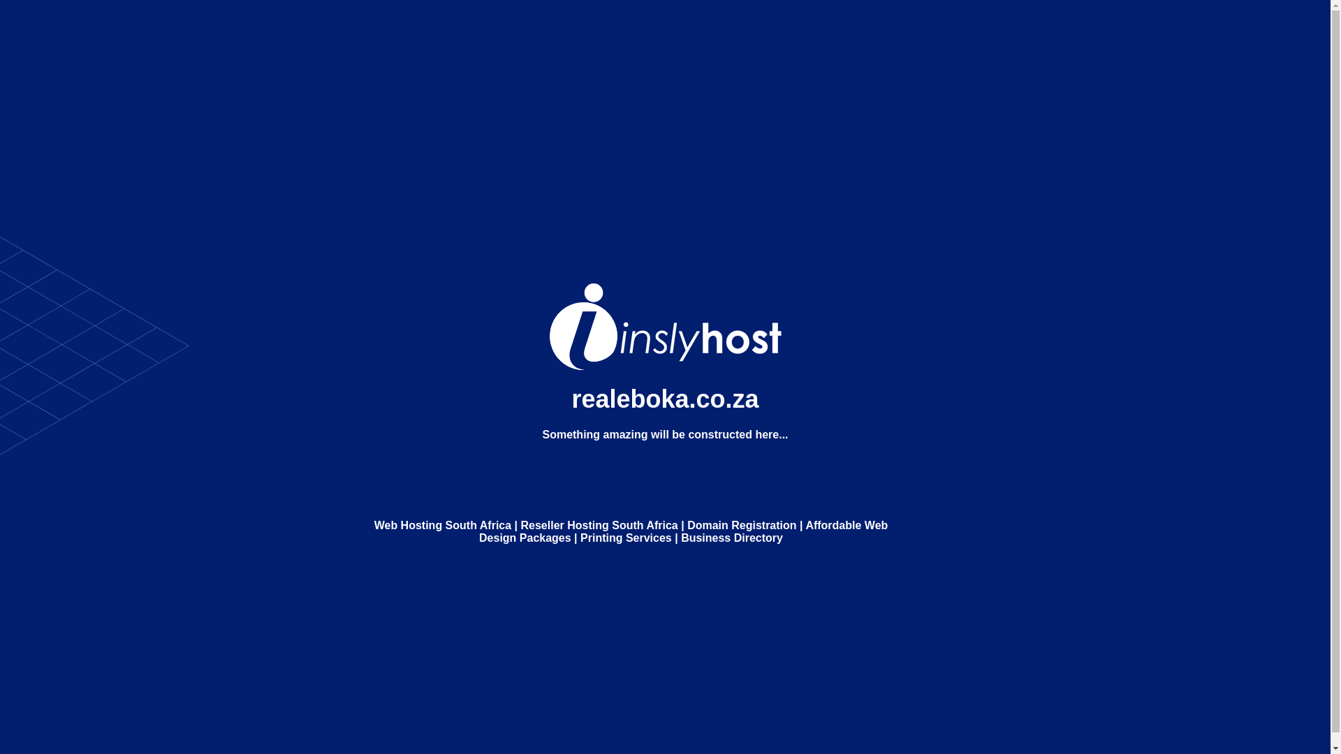 website screenshot of https://realeboka.co.za/