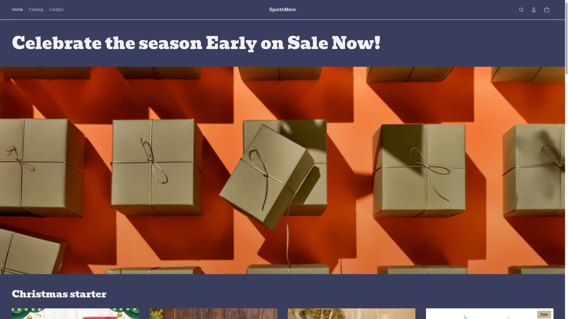 website screenshot of https://sportnmore.shop/