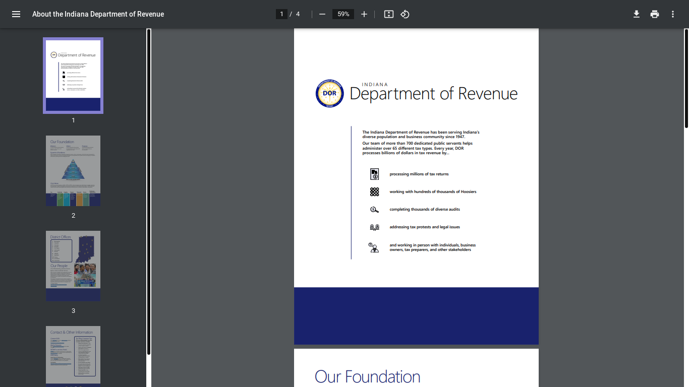 website screenshot of https://links-2.govdelivery.com/CL0/https:%2F%2Fwww.in.gov%2Fdor%2Ffiles%2Fagency-overview.pdf/1/01010196c7aec19b-1982ade6-fc10-47ef-9259-5e93ef87f465-000000/T9Dampm72vv-xIcS56osf8C5uNZjJ-xzn_s-LBp2c88=404