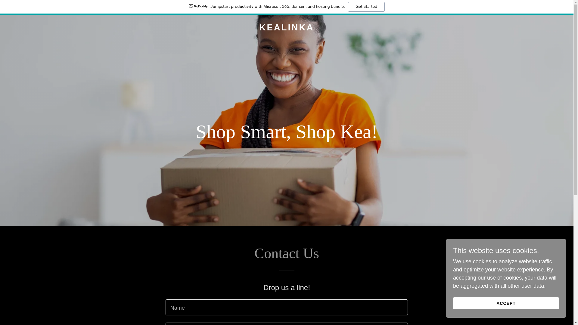 website screenshot of https://kealinka.com/