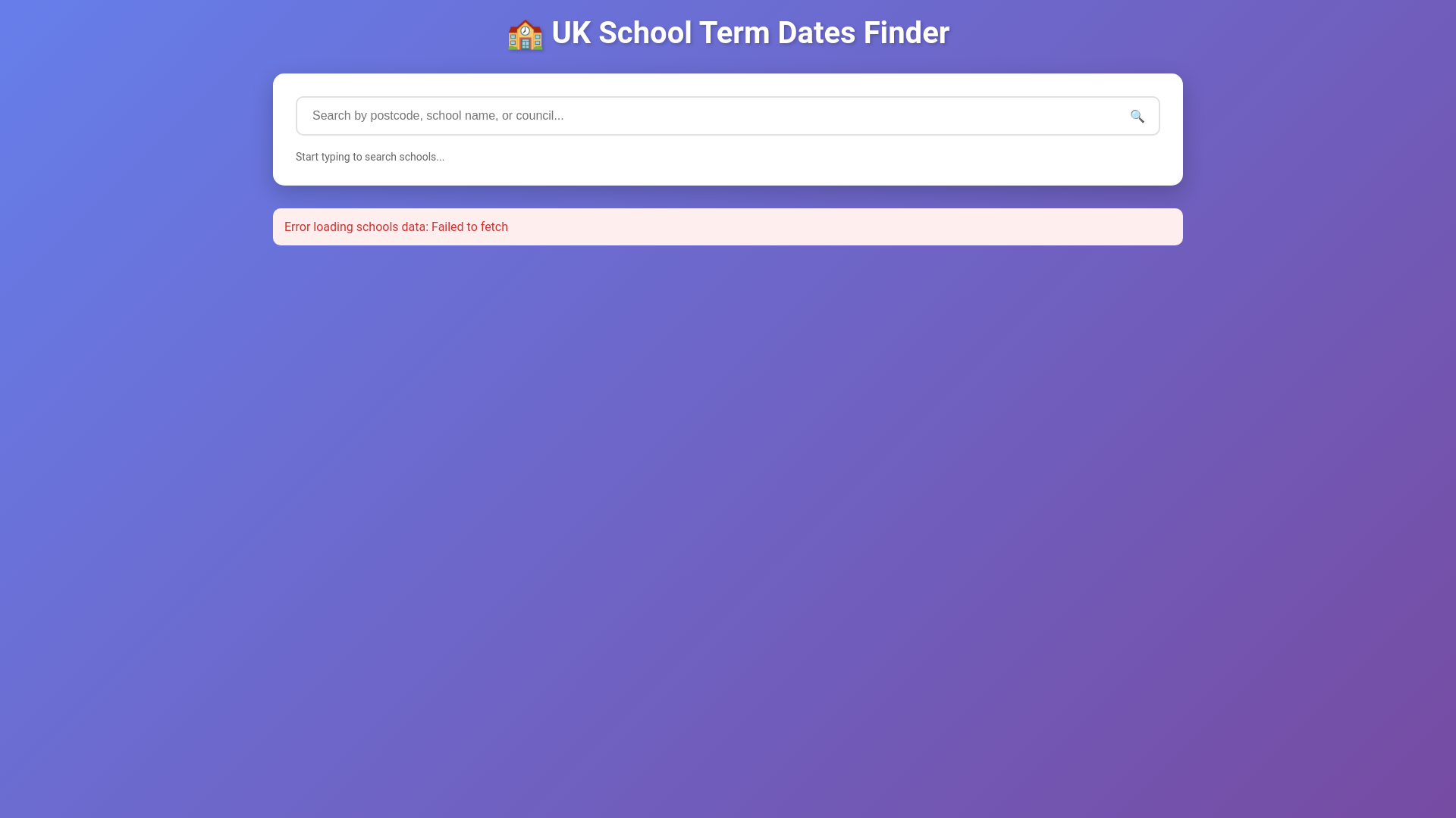 website screenshot of https://schooltermdateuk.pages.dev/