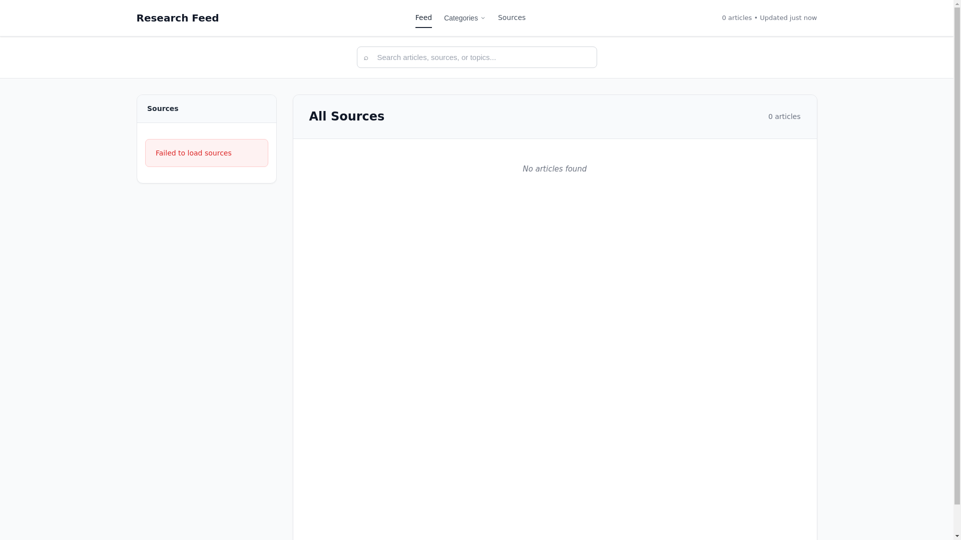website screenshot of https://markets-feeds-frontend.pages.dev/